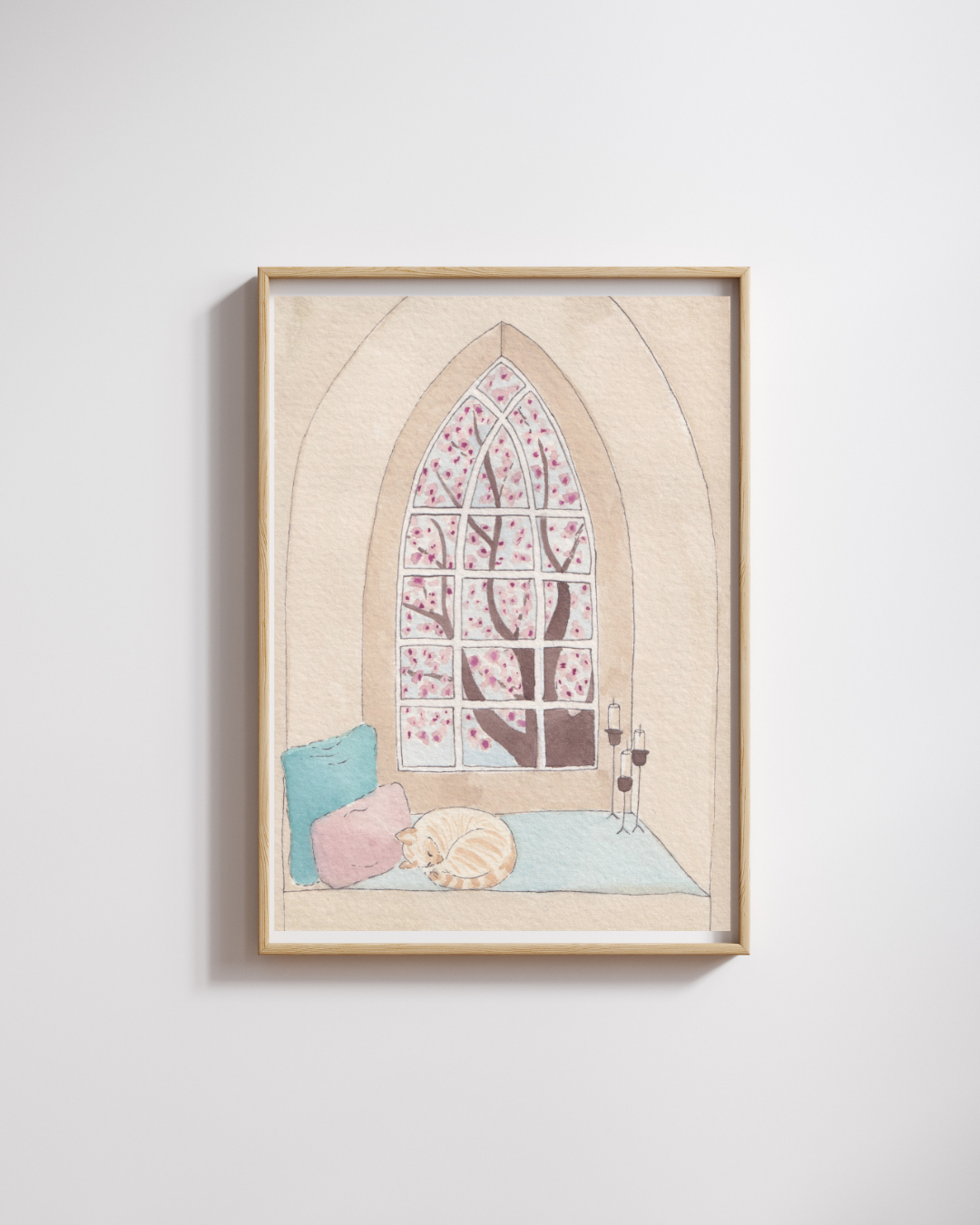 Pip and the Cherry Blossoms Print