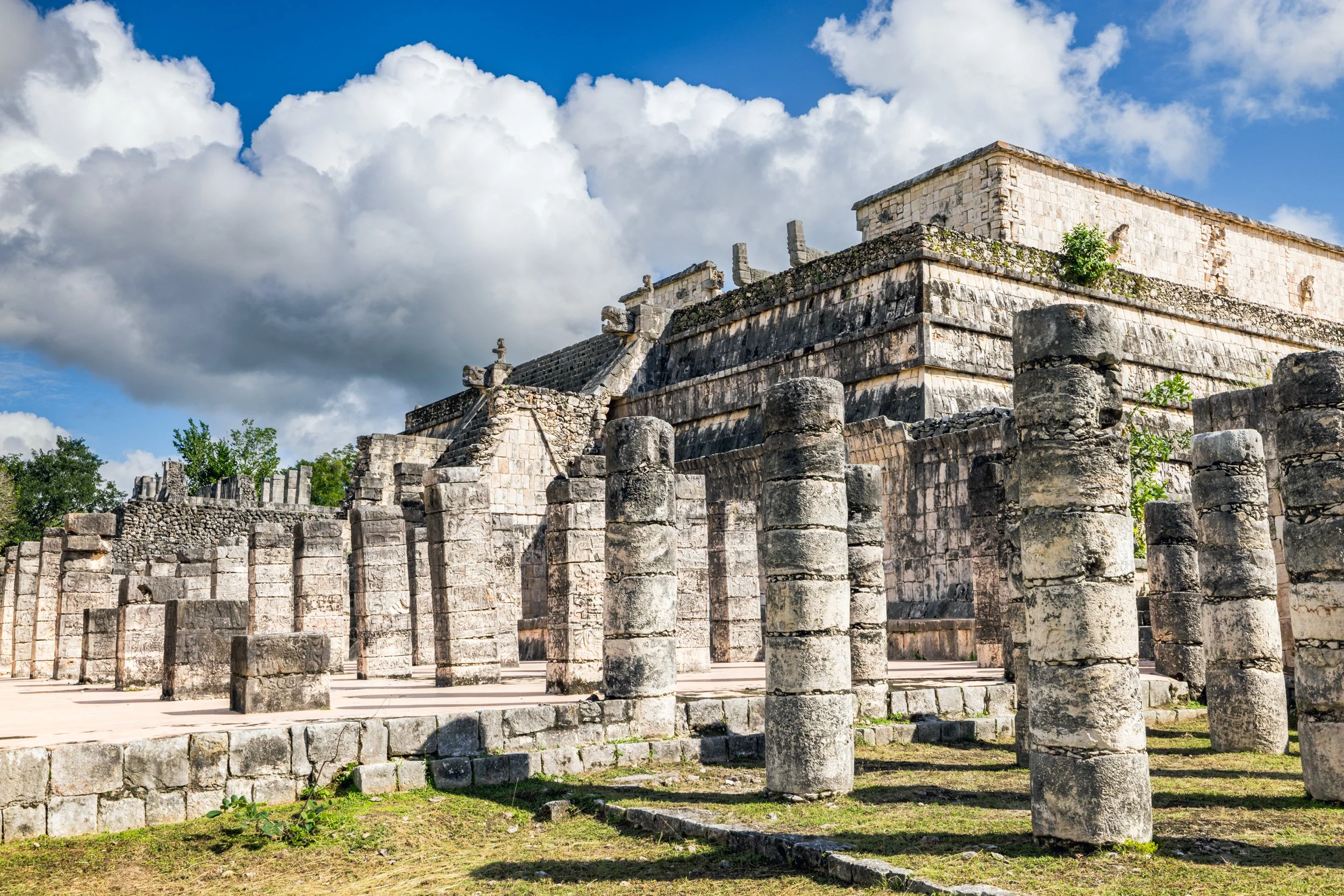 The Warrior's Temple at Chichen Itza, Yucatán, Mexico