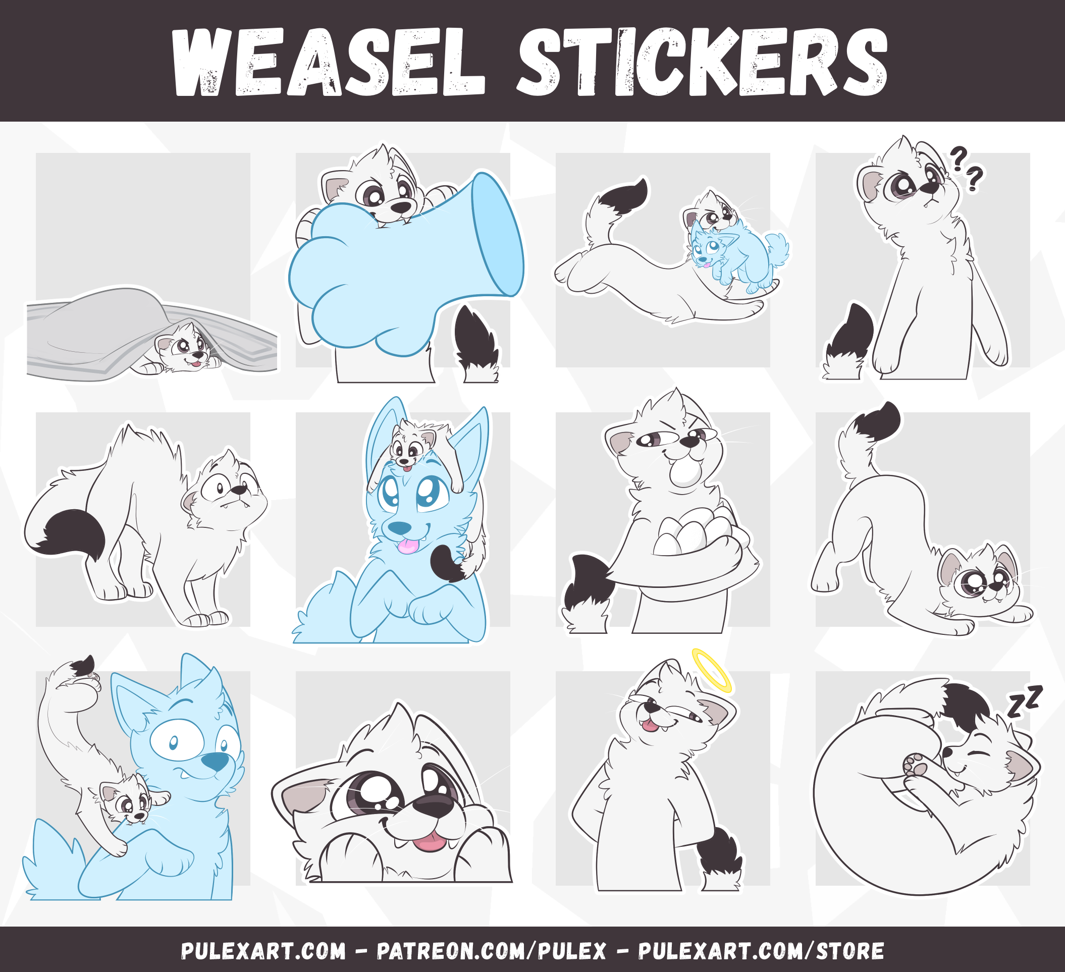 Weasel Sticker Bases