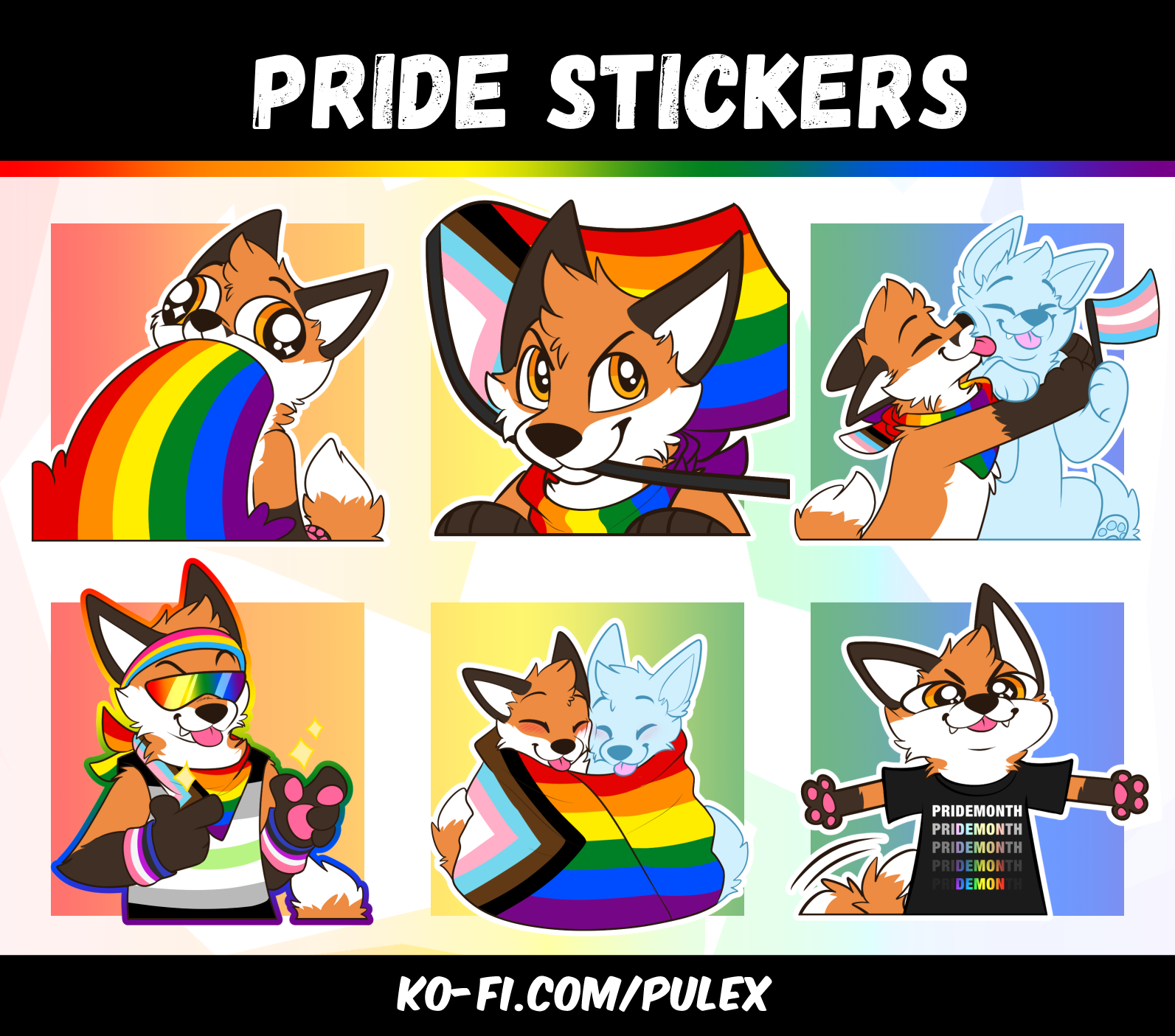 Pride Sticker Bases 2023