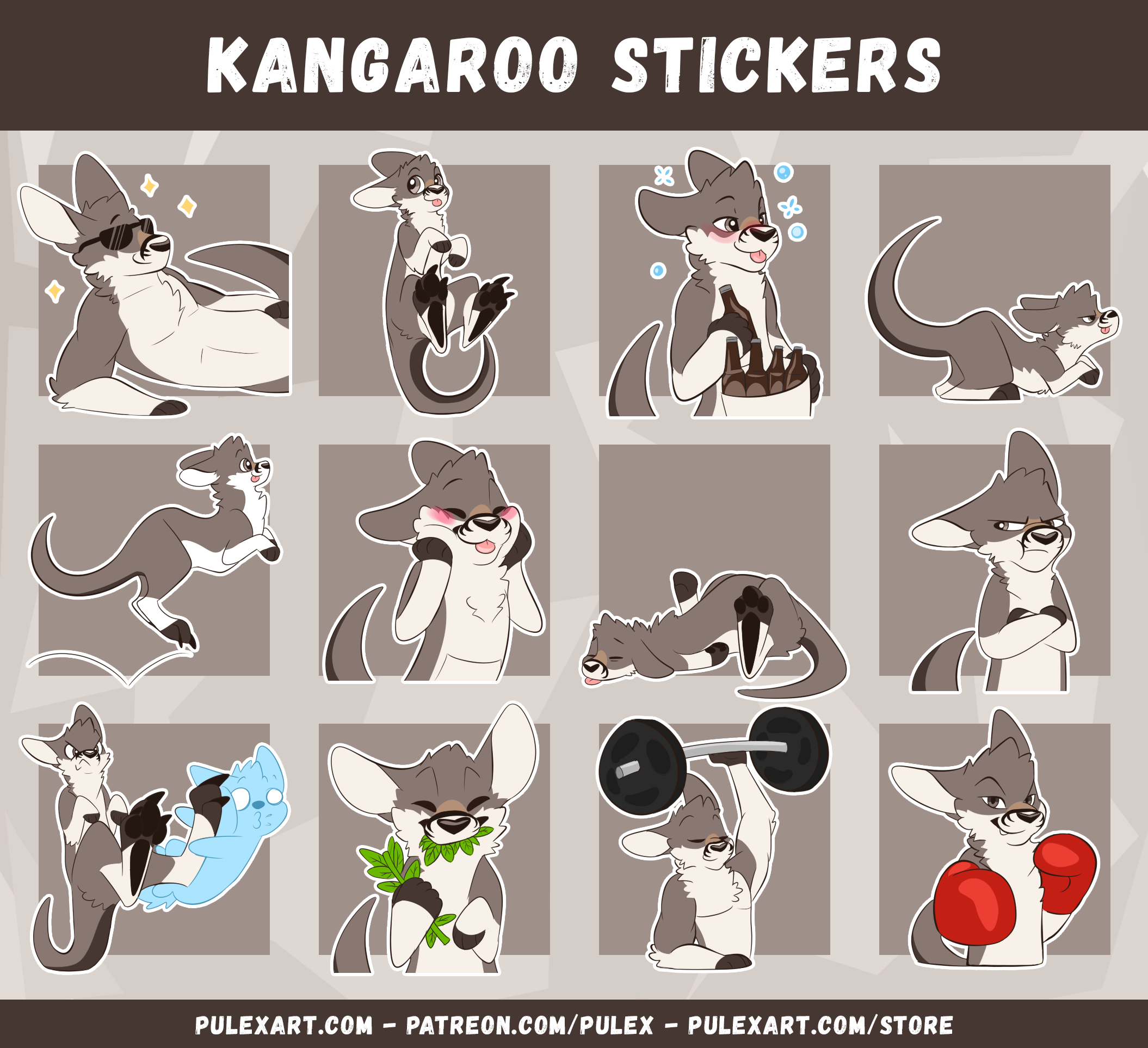 Kangaroo Sticker Bases