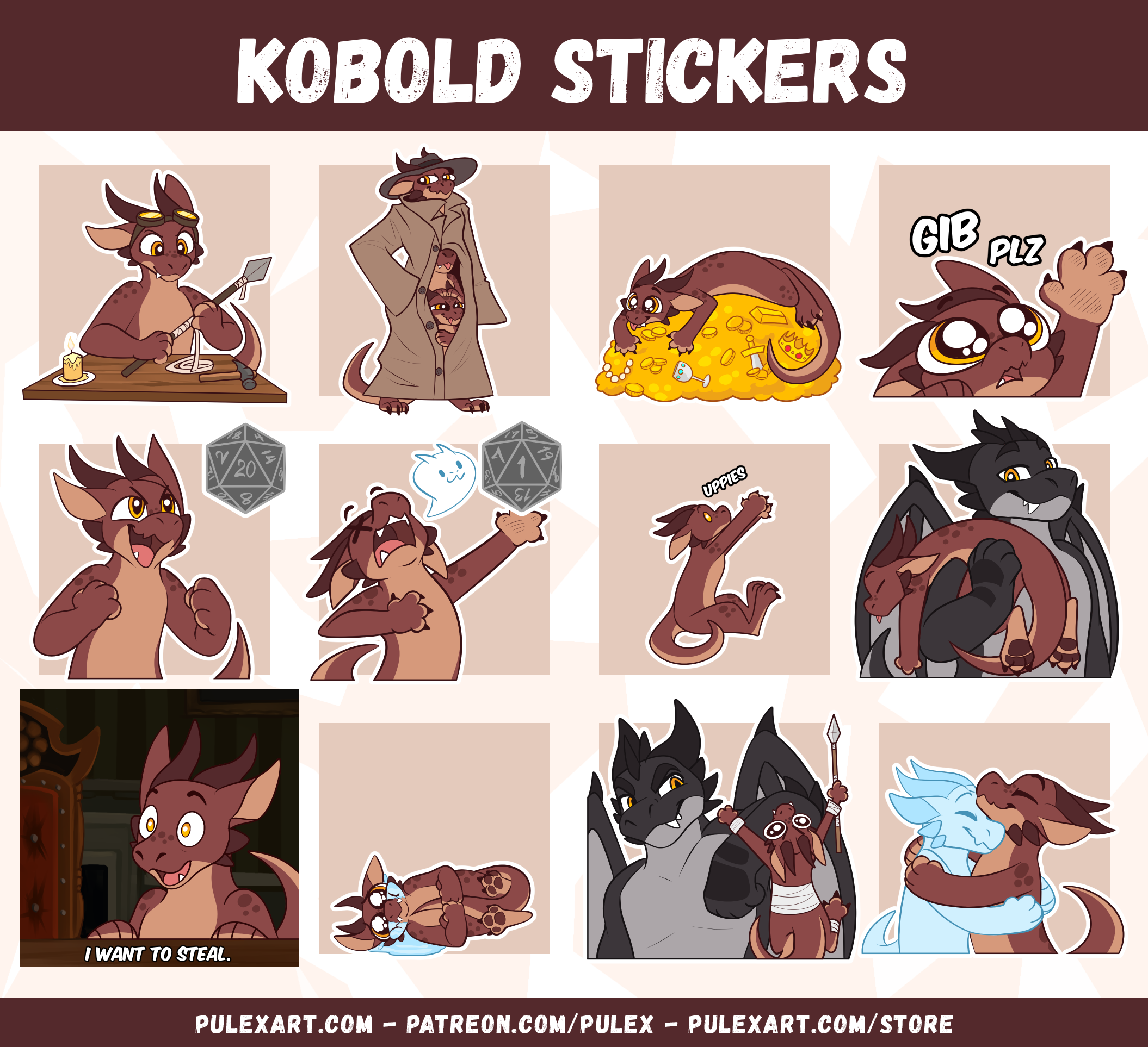Kobold Sticker Bases