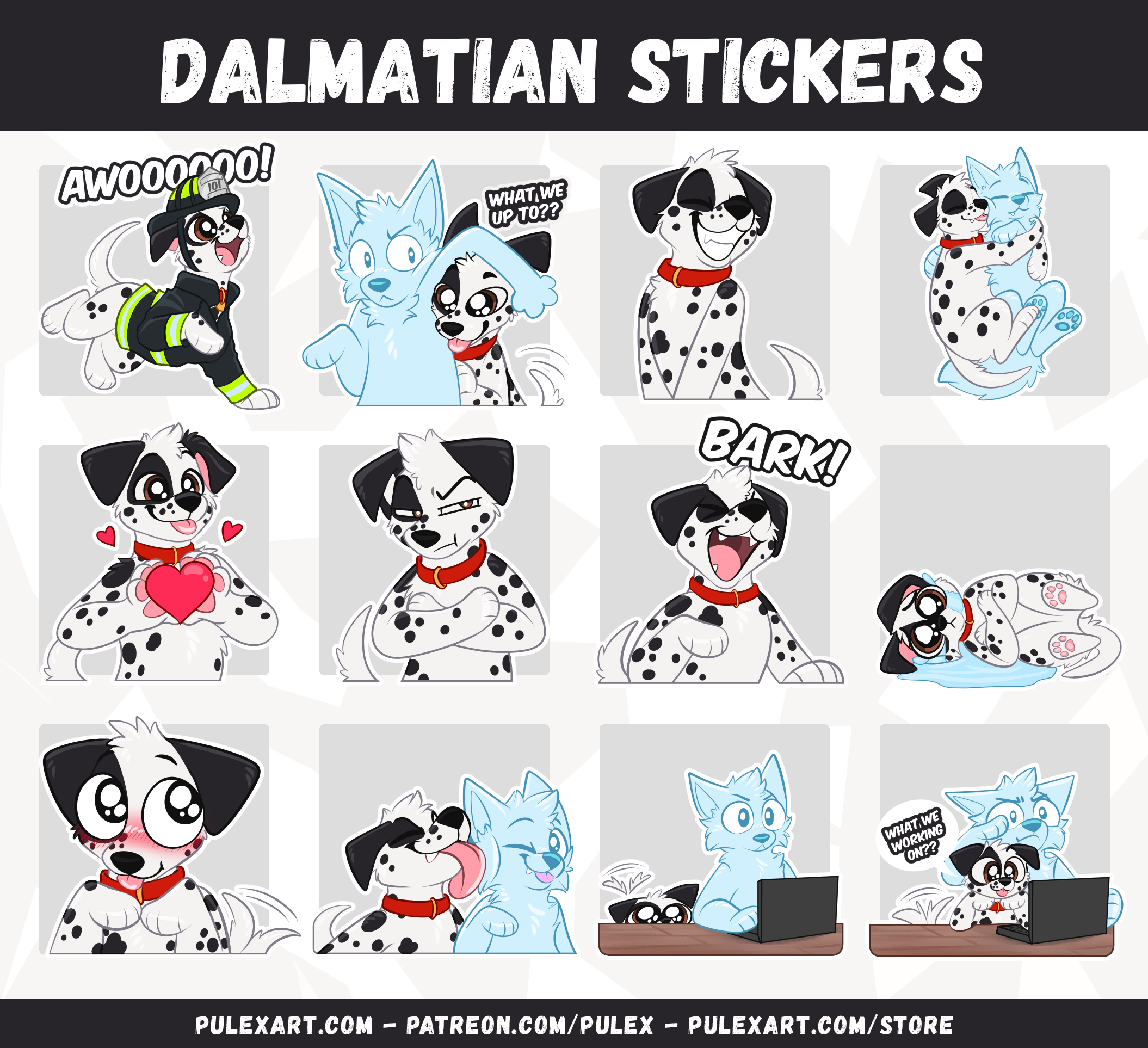 Dalmation Sticker Bases