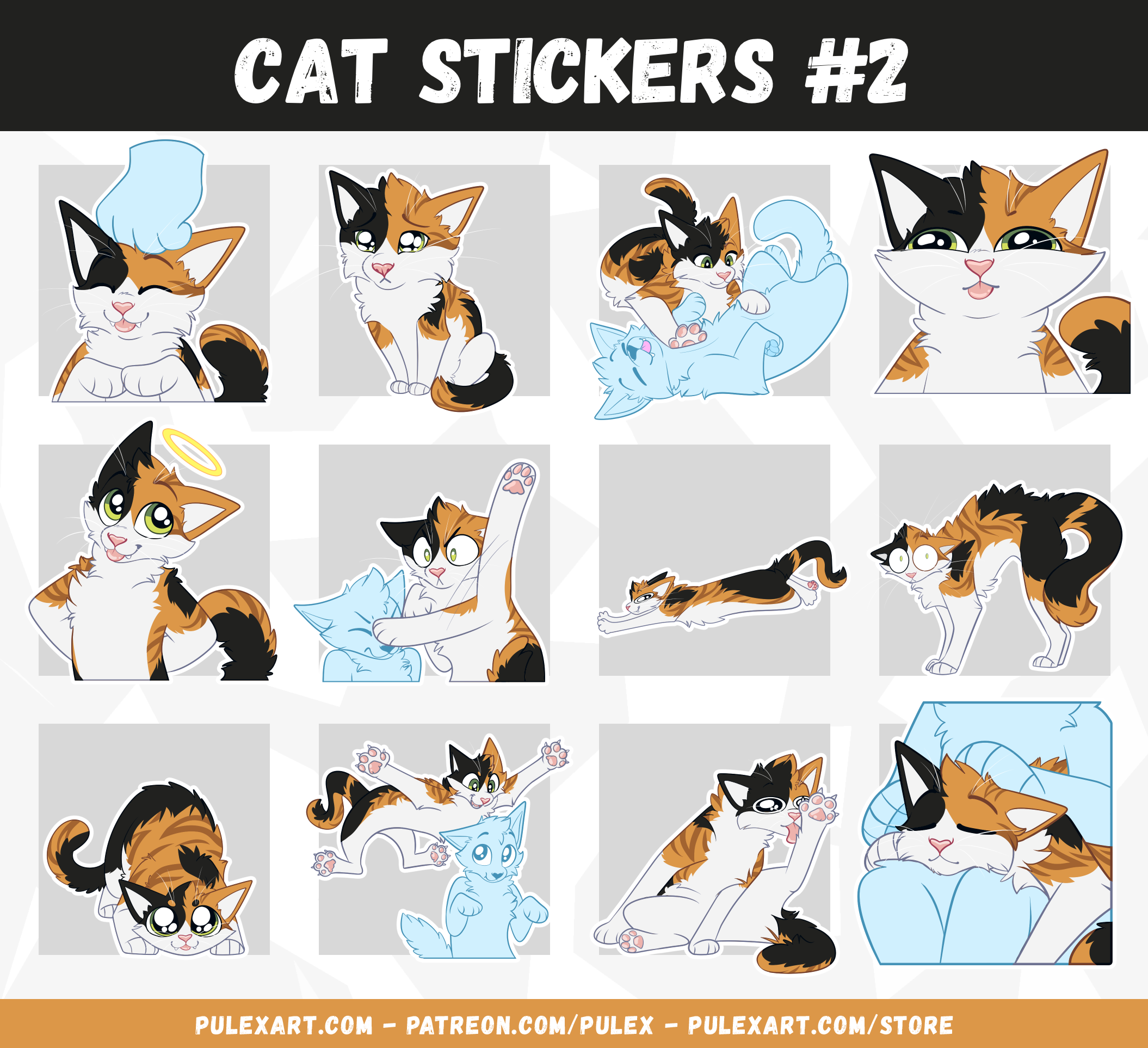 Cat Sticker Bases #2