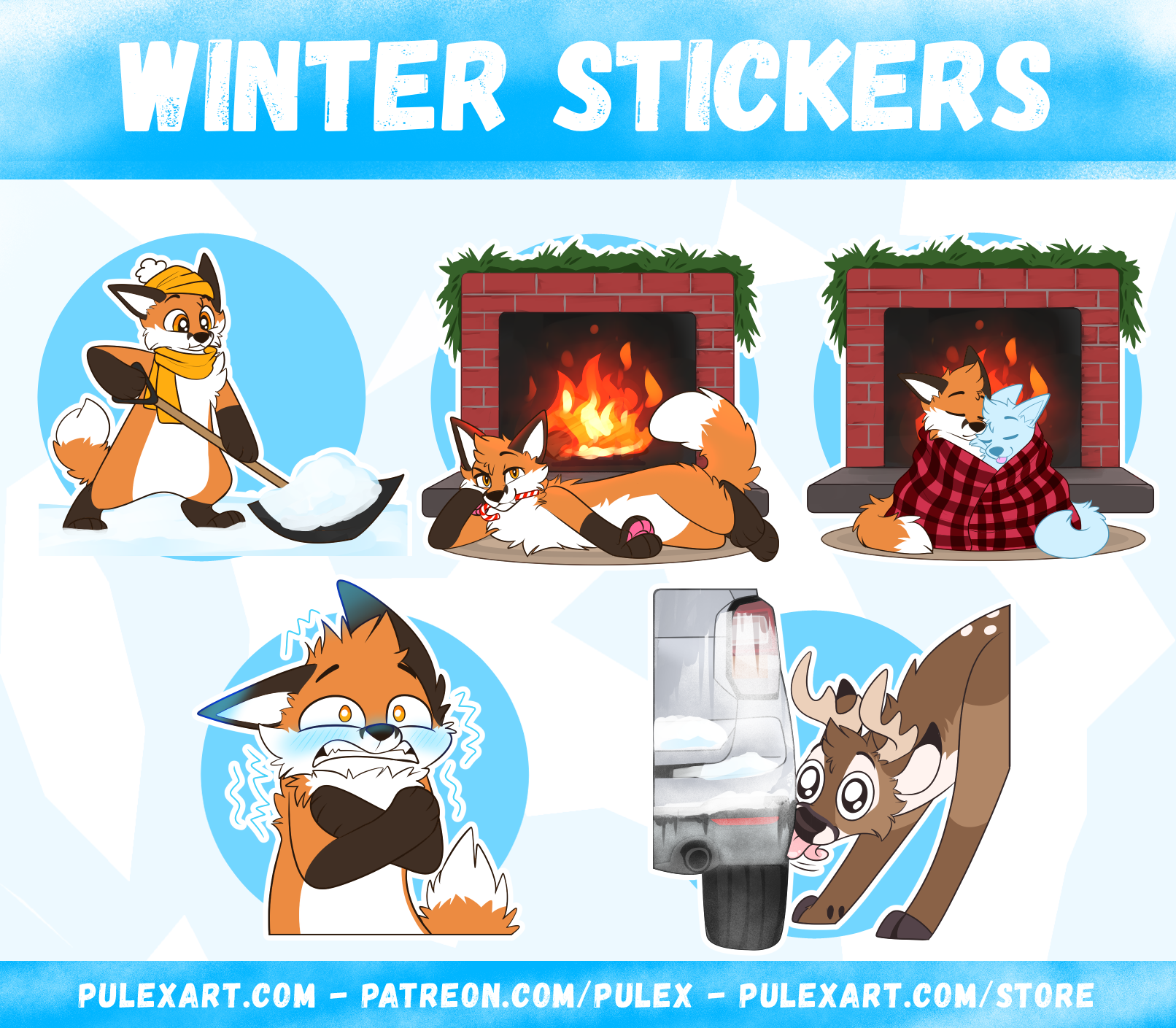 Winter Sticker Bases