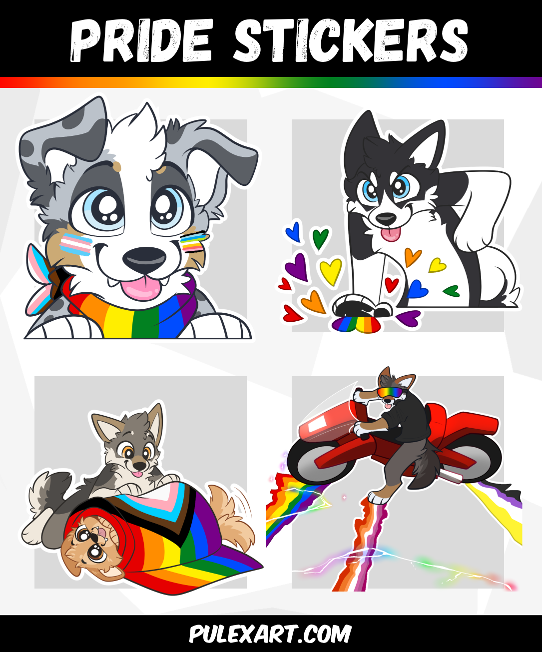 Pride Sticker Bases 2024
