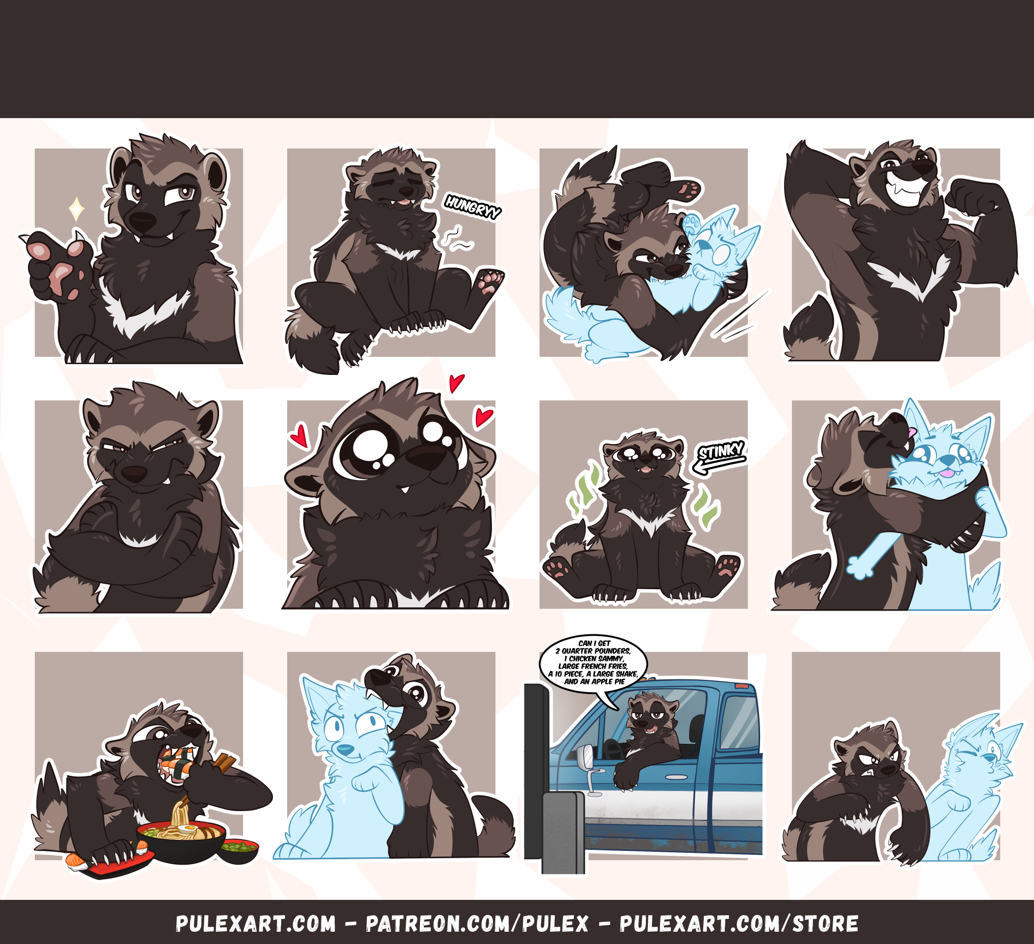 Wolverine Sticker Bases