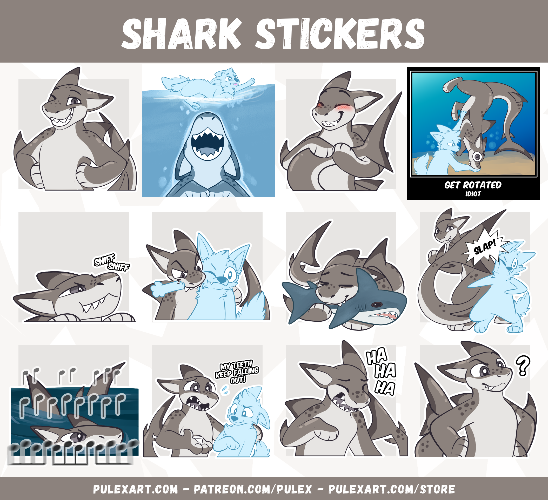 Shark Sticker Bases