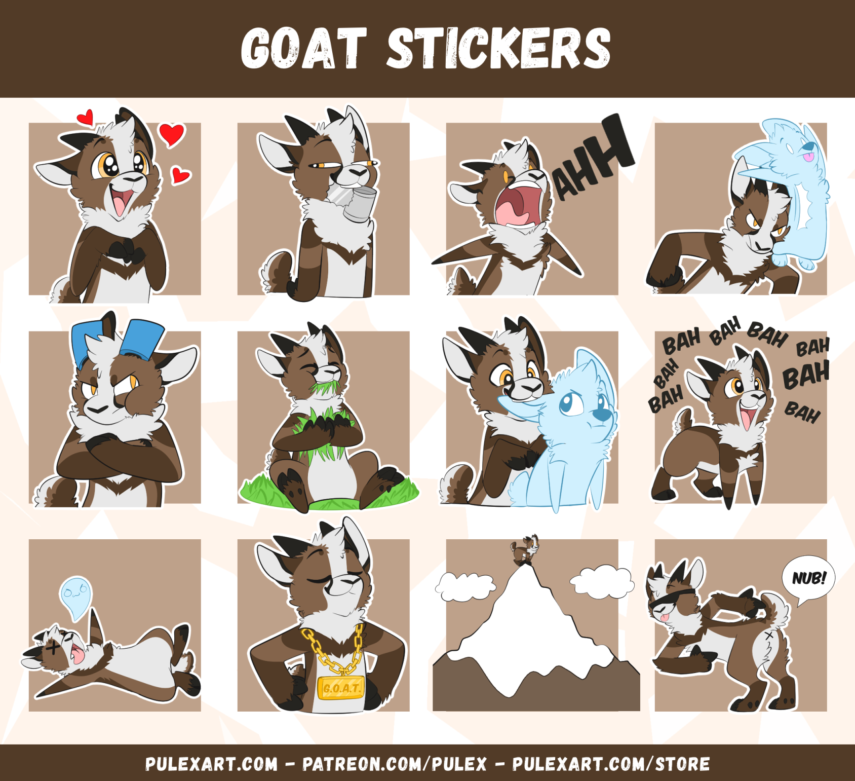 Goat Sticker Bases