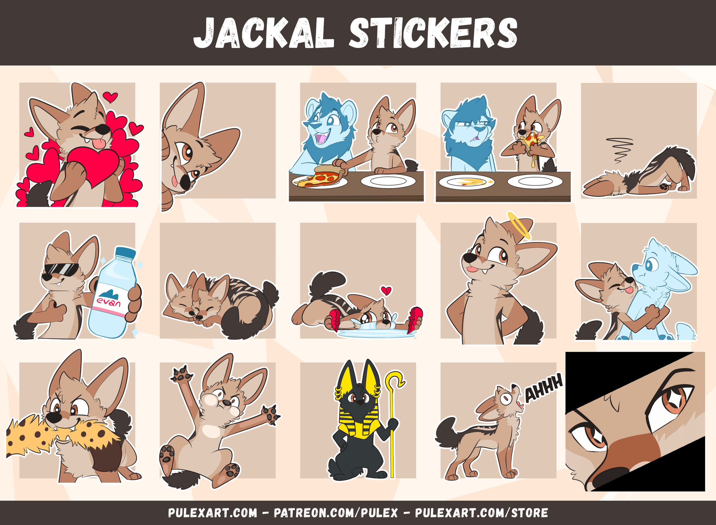 Jackal Sticker Bases