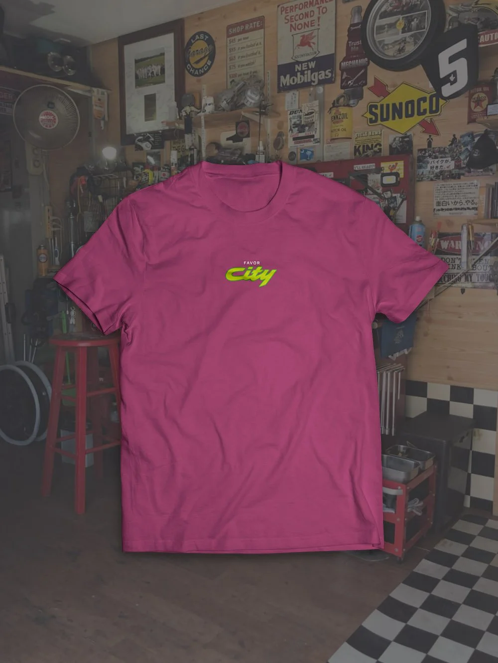 Favor City - Drop The Hammer Tee - Maroon