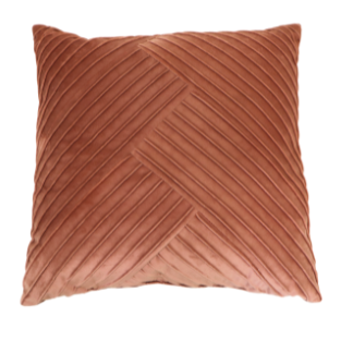 Peach Patterned Decorative Pillow