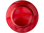 Red plain Plate charger