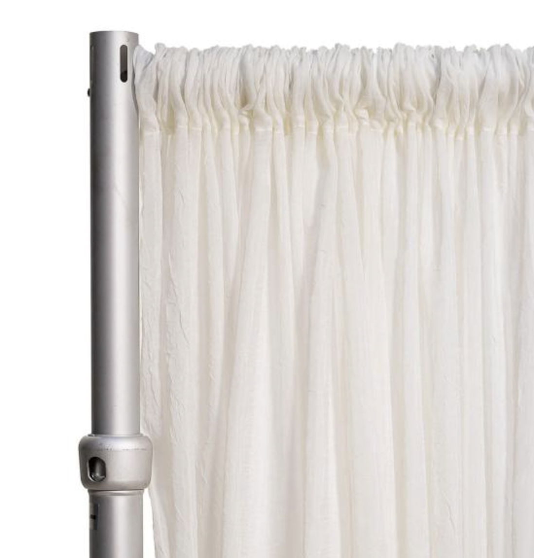 40' Sheer Ivory Drapes