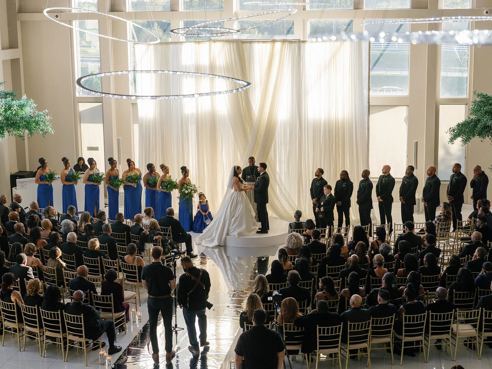 luxury wedding draping DMV