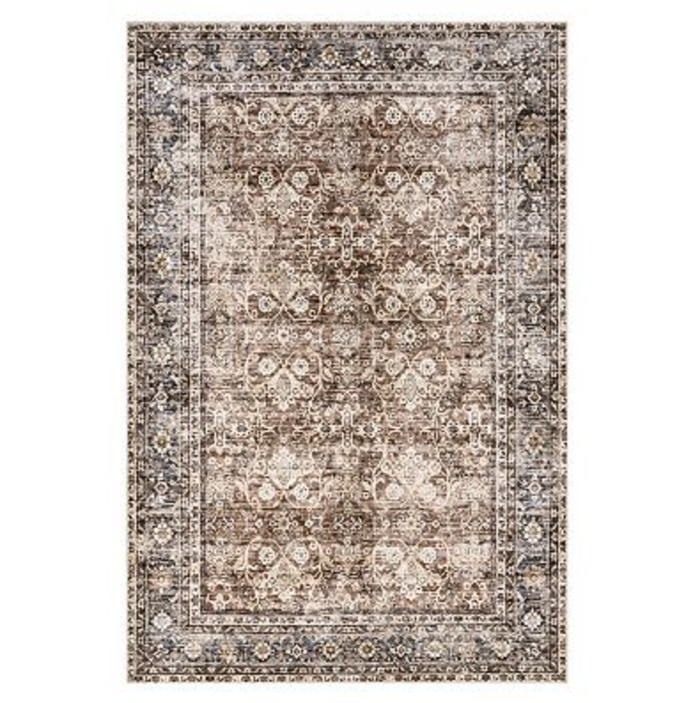 Tan Patterned Rug