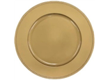 Beaded Gold Plate Chargers