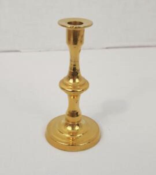 Gold Tapered Candle Holder