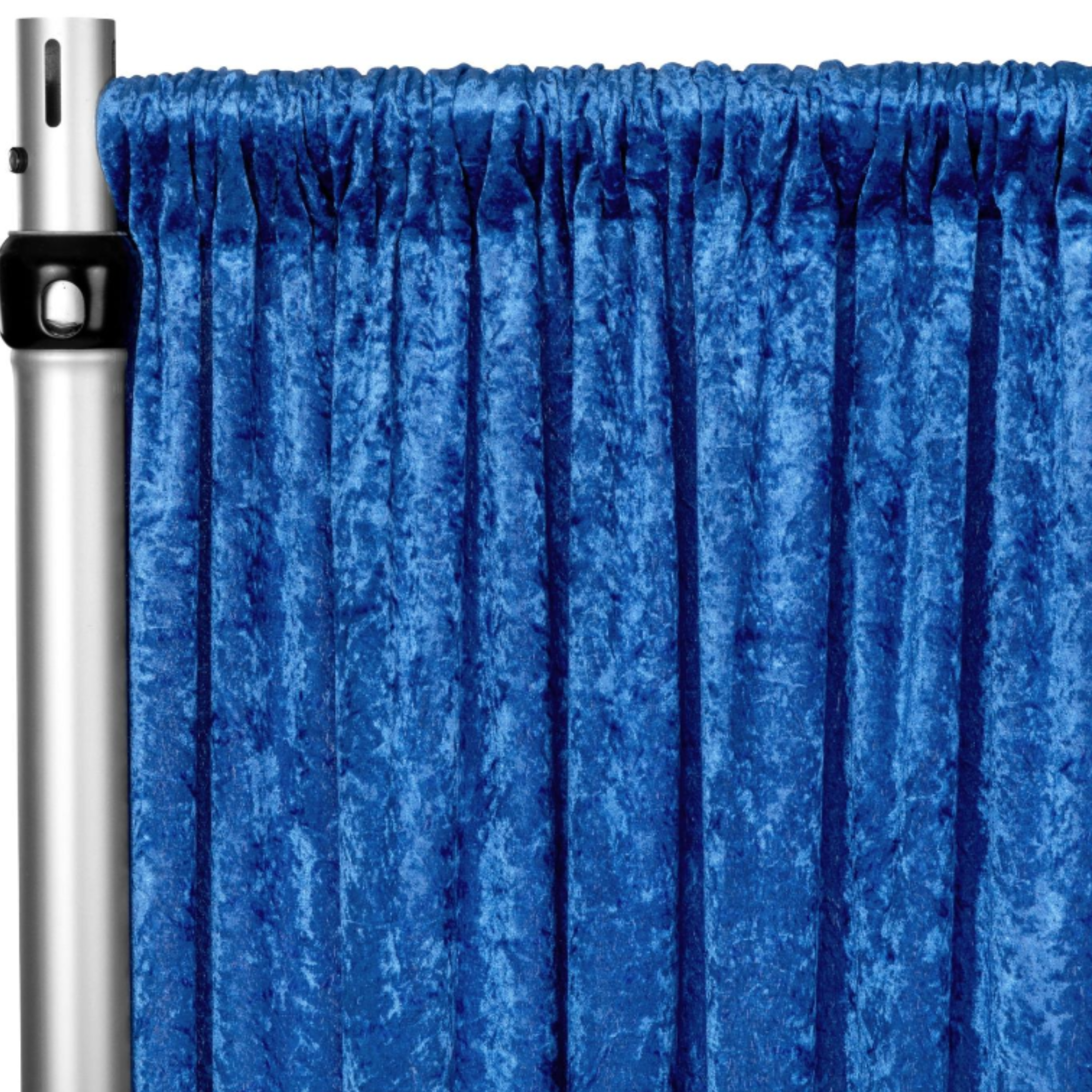 Royal Blue Premade Velvet Backdrop Curtain 52in Wide -10ft