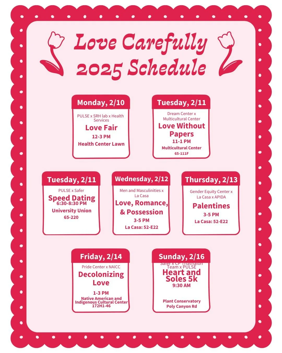 Come to the Love Carefully Events! We'll be at the Love Fair event next Mon 12-3 pm and you can build your own sex kit with us!
