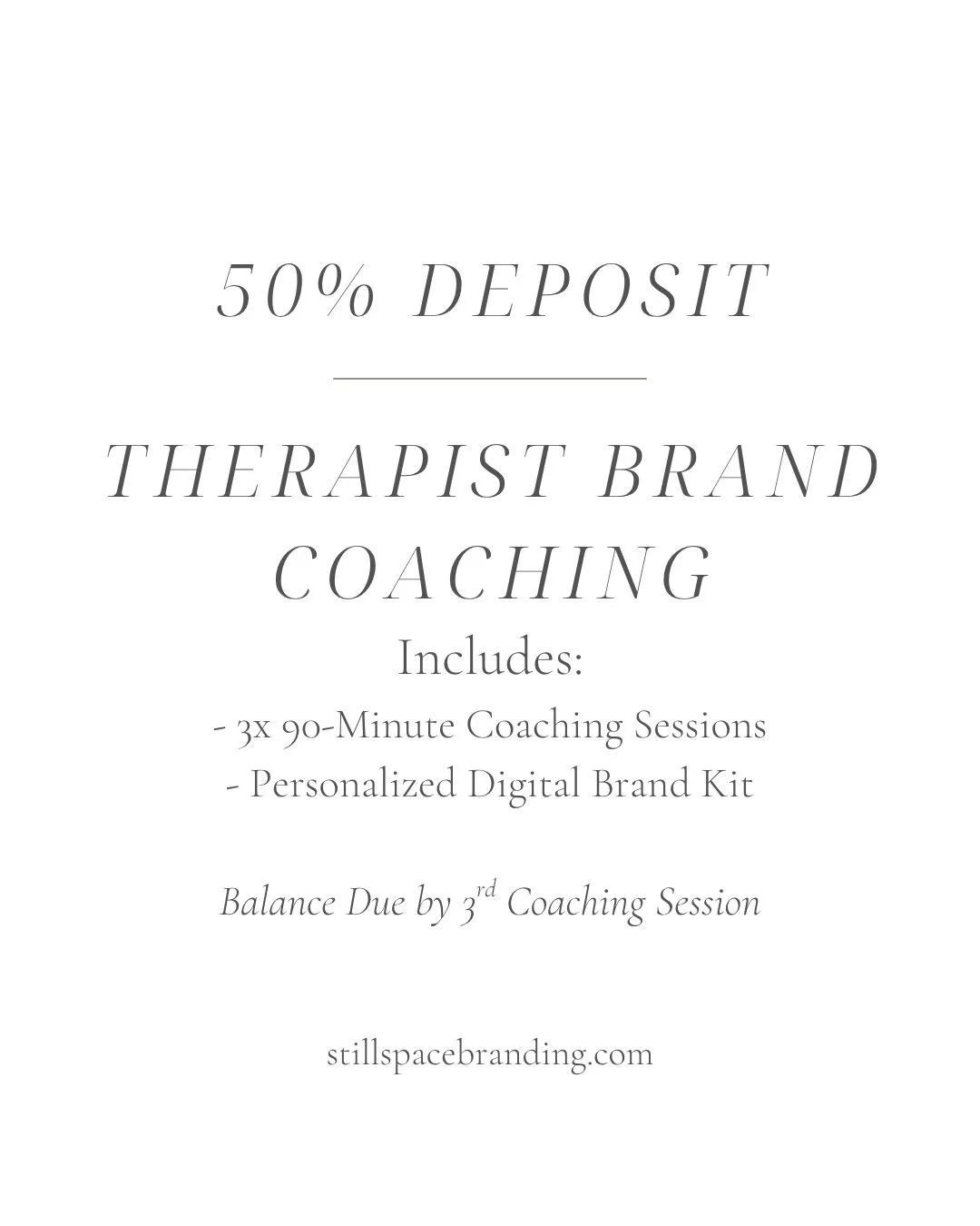 Branding Services 50% Deposit