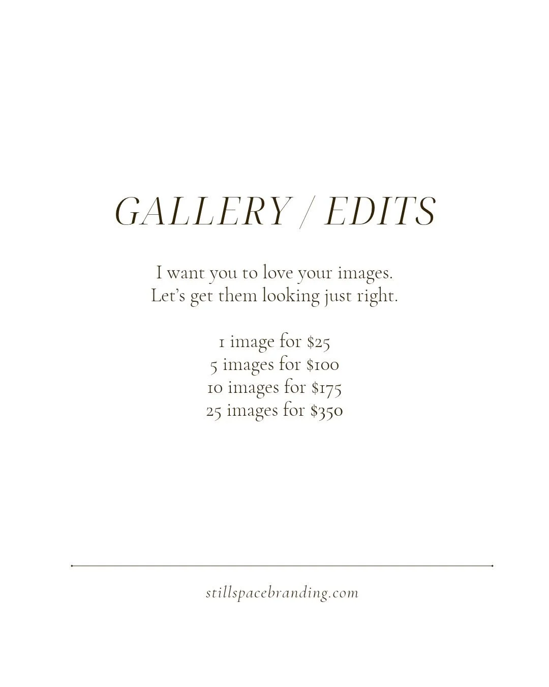 Custom Gallery Edits