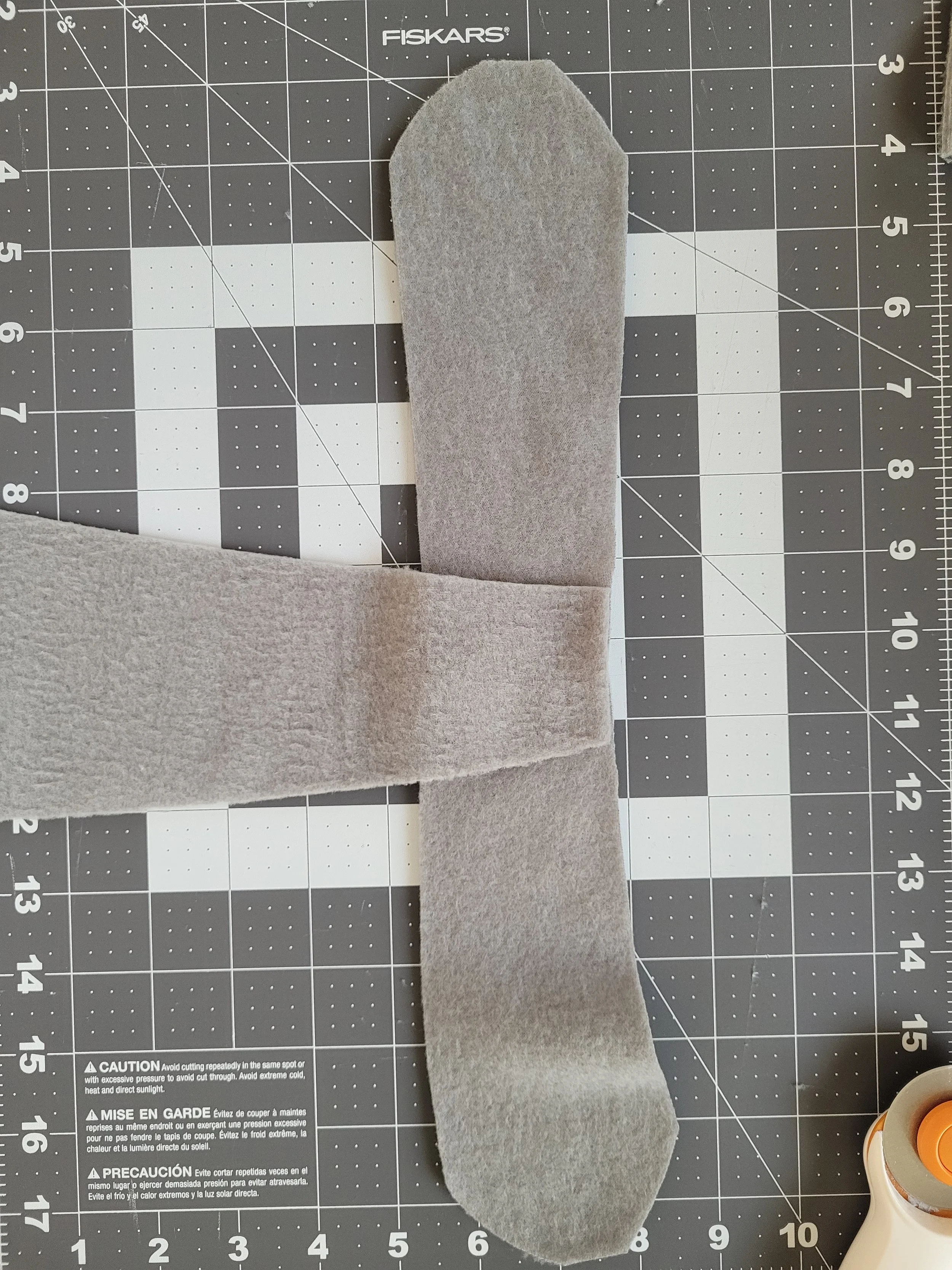 One of a series of images taken as instruction for how to sew the rat bodies together.