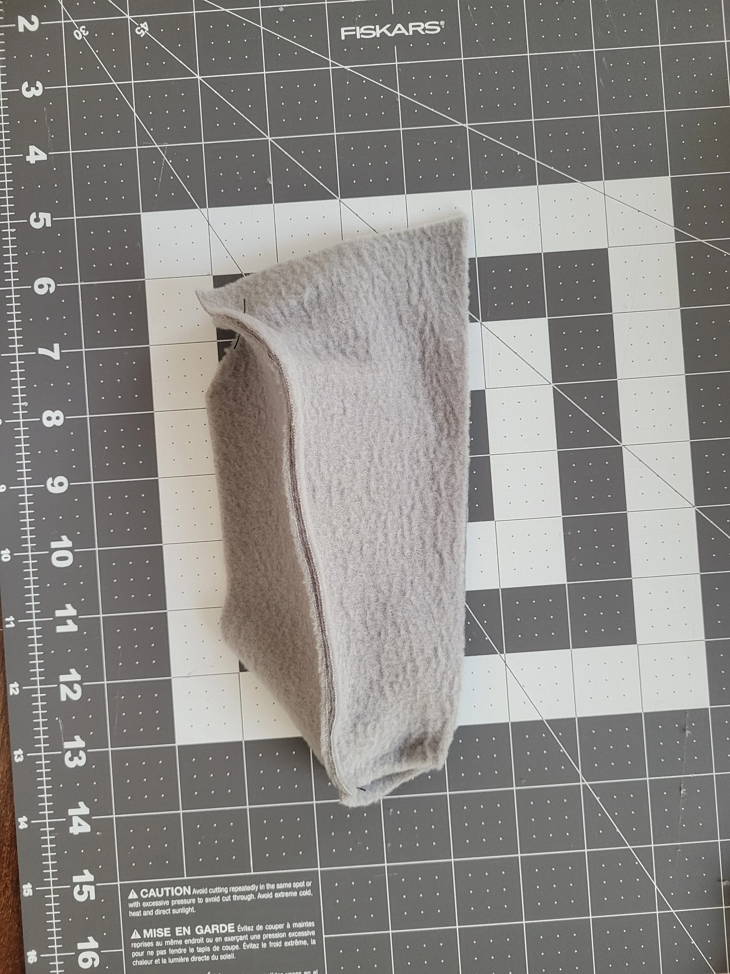 One of a series of images taken as instruction for how to sew the rat bodies together.