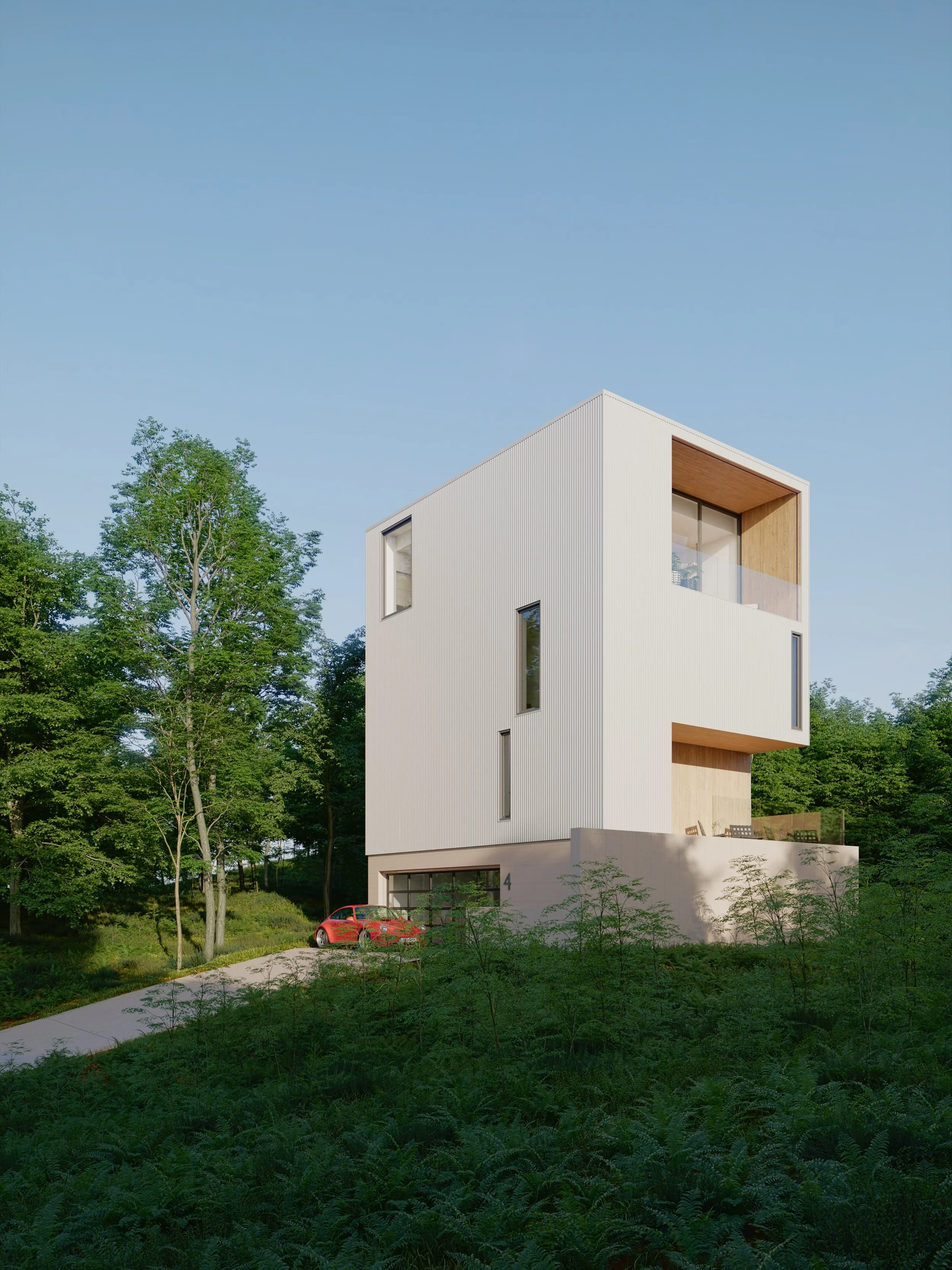 Side view of the house - day time