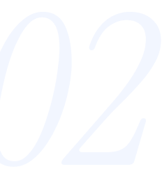 Stylized white number 02 on a black background.
