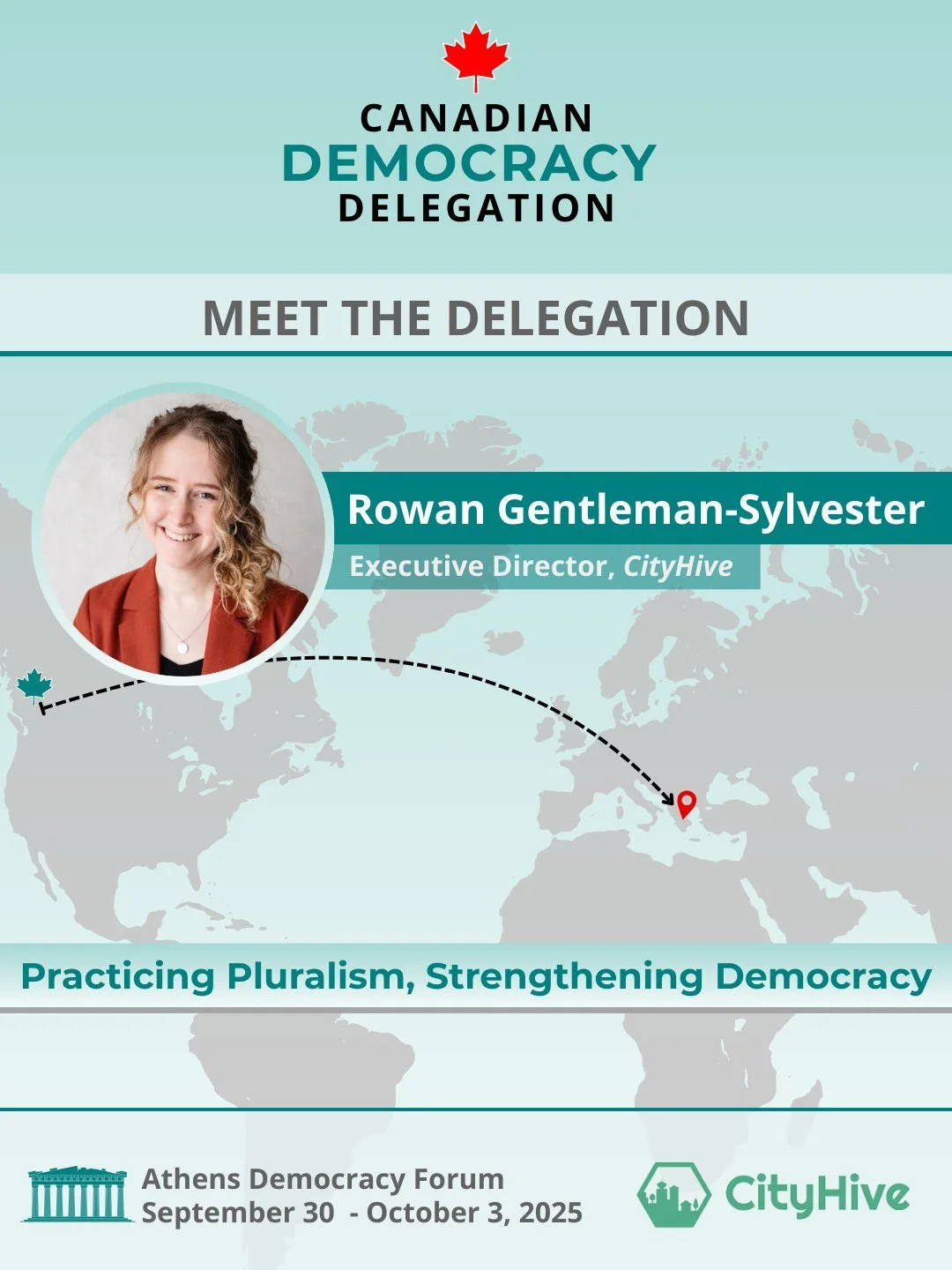 We&rsquo;re thrilled that our Executive Director, Rowan Gentleman-Sylvester, is joining a network of passionate changemakers as part of the Canadian Democracy Delegation. Together, they are united by a simple truth: Canada must lead in strengthening 