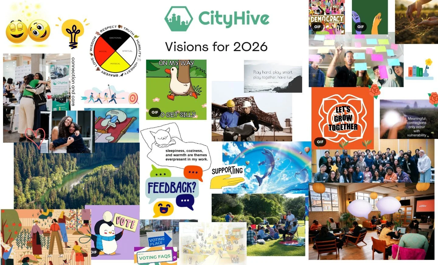 💫 Our visions for 2026!

Last week, the CityHive team gathered (virtually) for an action planning session for the new year. We pinned down our priorities for 2026, the impact we hope to have, and how we're going to make it happen (with you, our comm