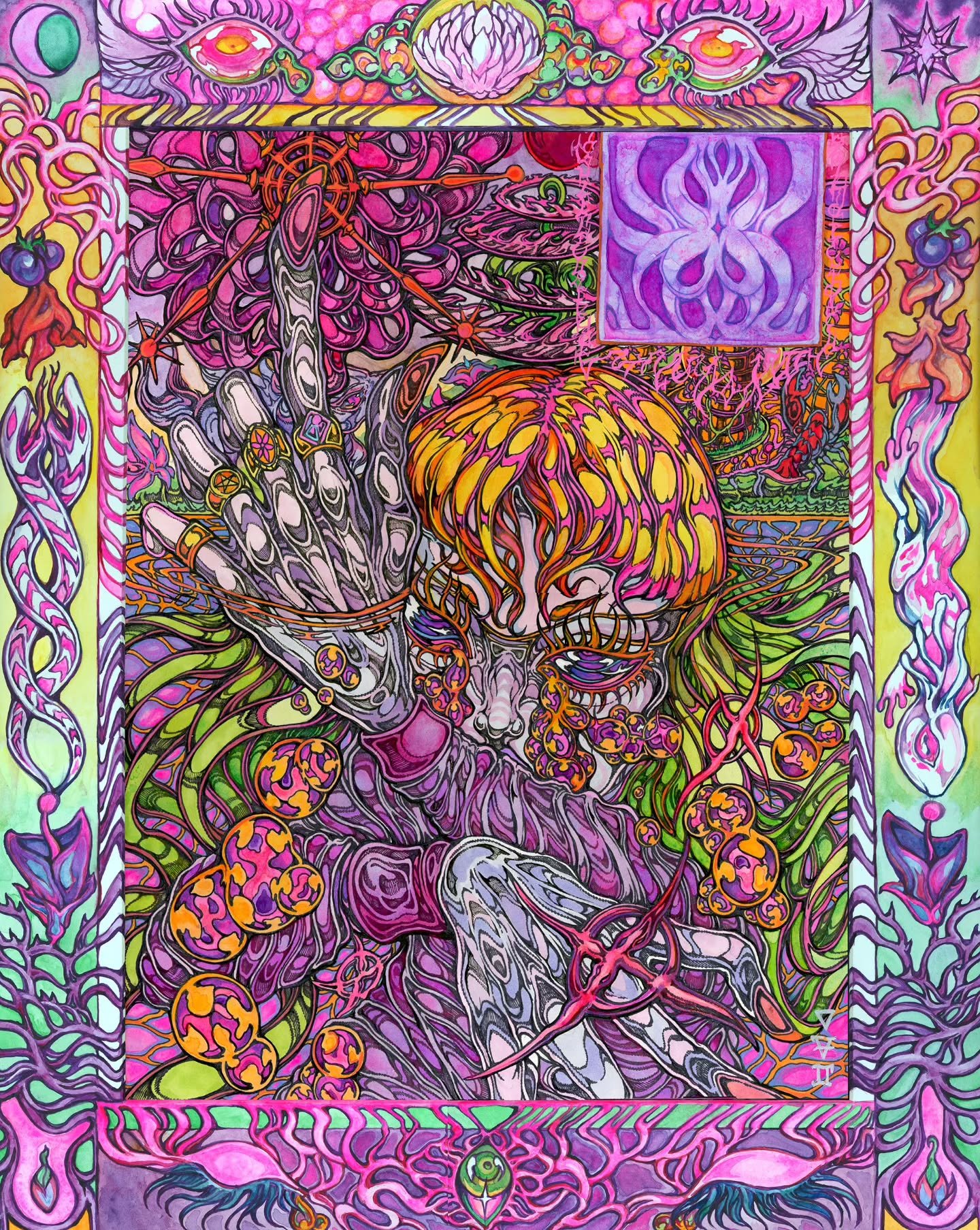 𝖂𝕬𝕴𝕿𝕴𝕹𝕲 𝕱𝕺𝕽 𝖂𝕴𝕹𝕿𝕰𝕽 𝕿𝕺 𝕰𝕹𝕯 🥀👁🥀
watercolour, pen, pencil and marker on paper and matt board.