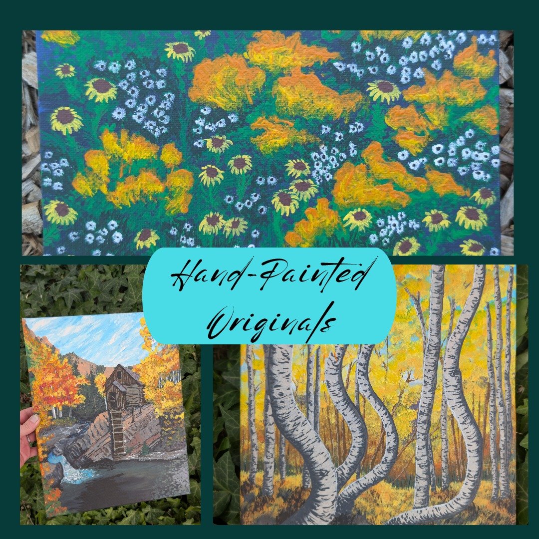 My studio has been buzzing with autumn magic! 🍂 From festive pumpkins to serene landscapes, these hand-painted originals capture the beautiful spirit of the season. Each one is a unique creation, ready to bring a cozy touch to your home for fall and