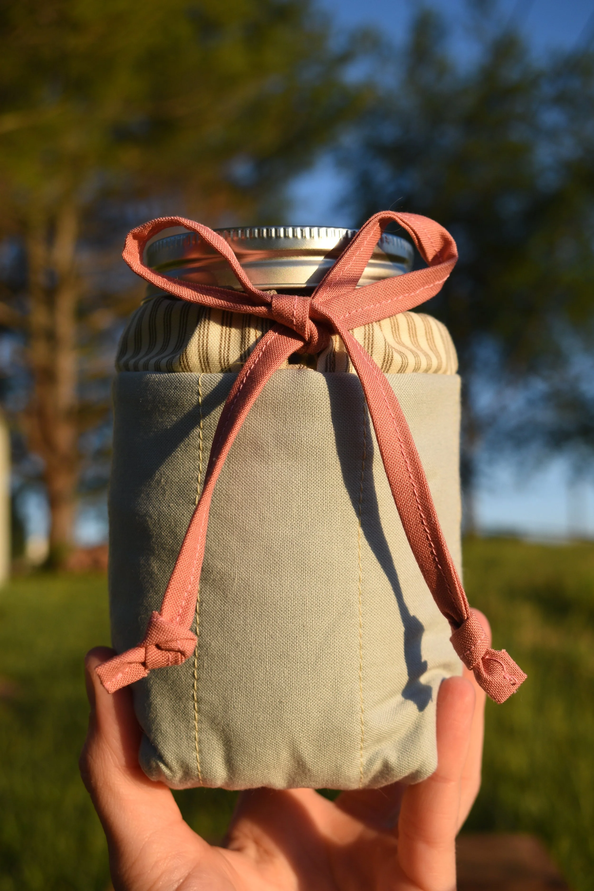 Strawberry Butter Quilted Cozy Pouch