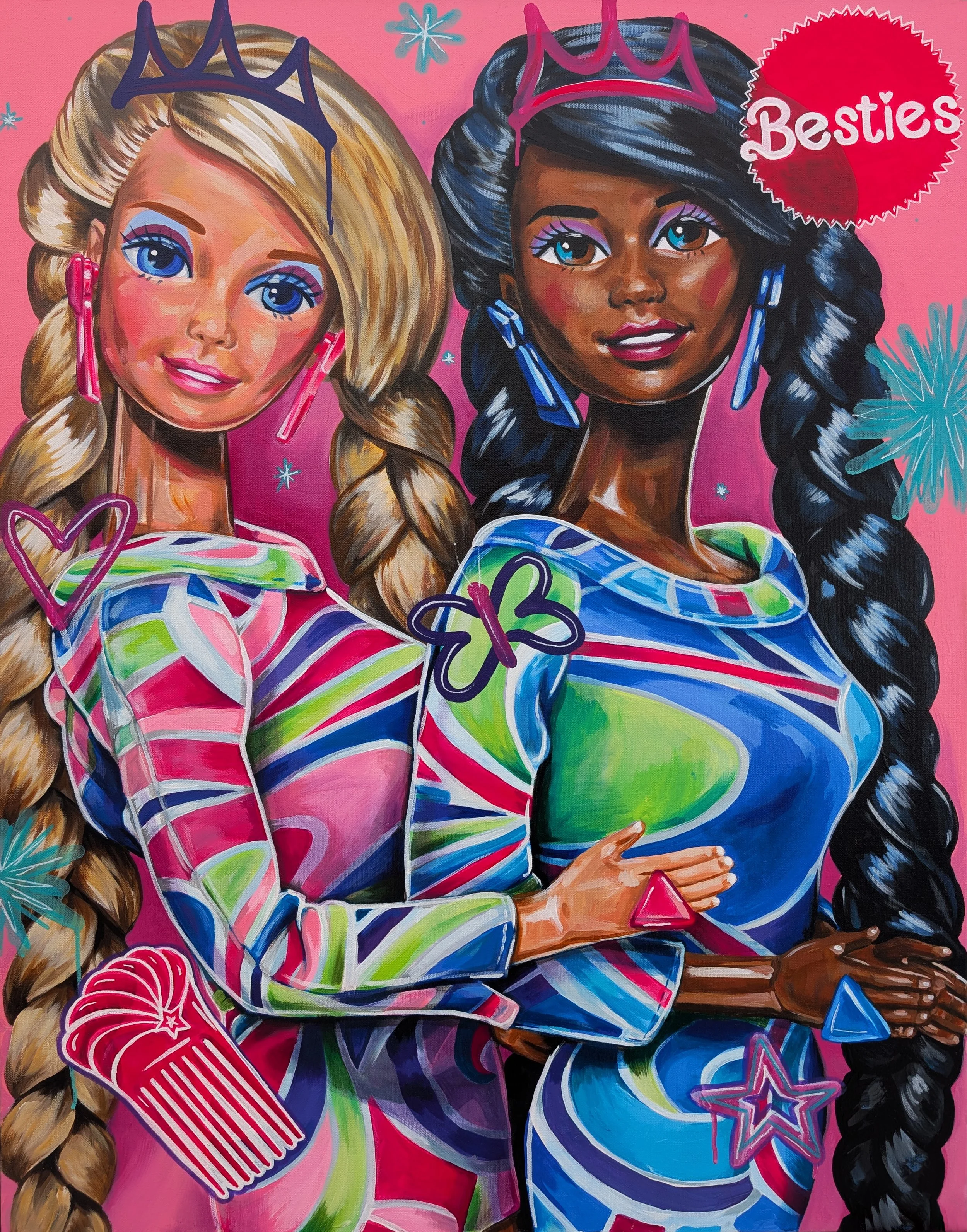 Totally hair besties print