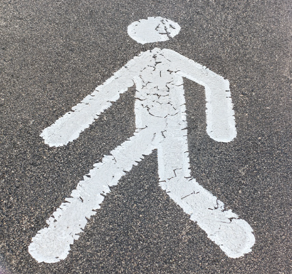 Pedestrian accident icon — WELLCALM in-home MVA care Toronto