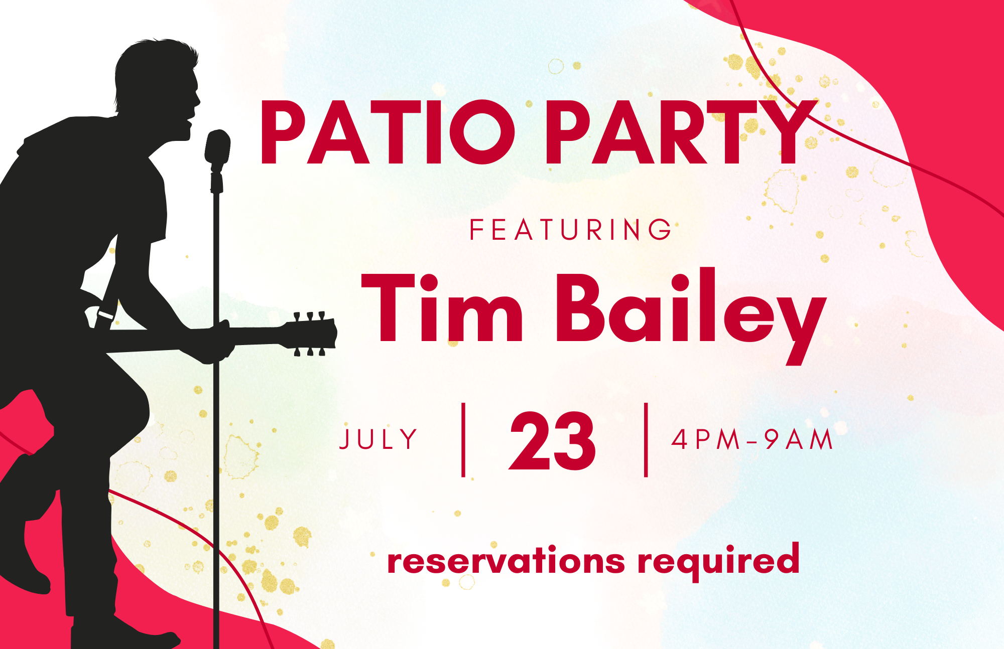 PATIO: LIVE MUSIC with TIM BAILEY