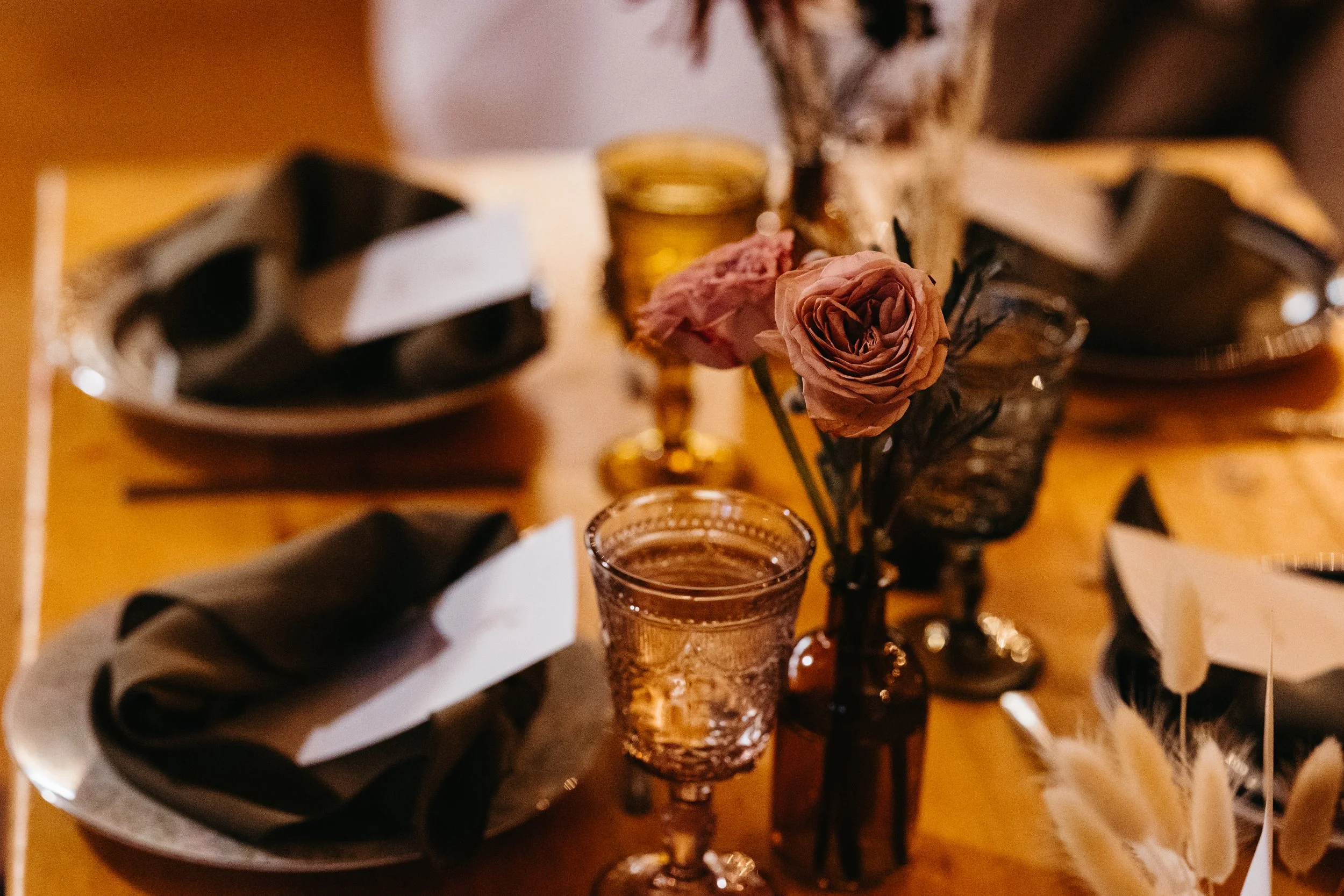 rustic camp wedding, bud vases