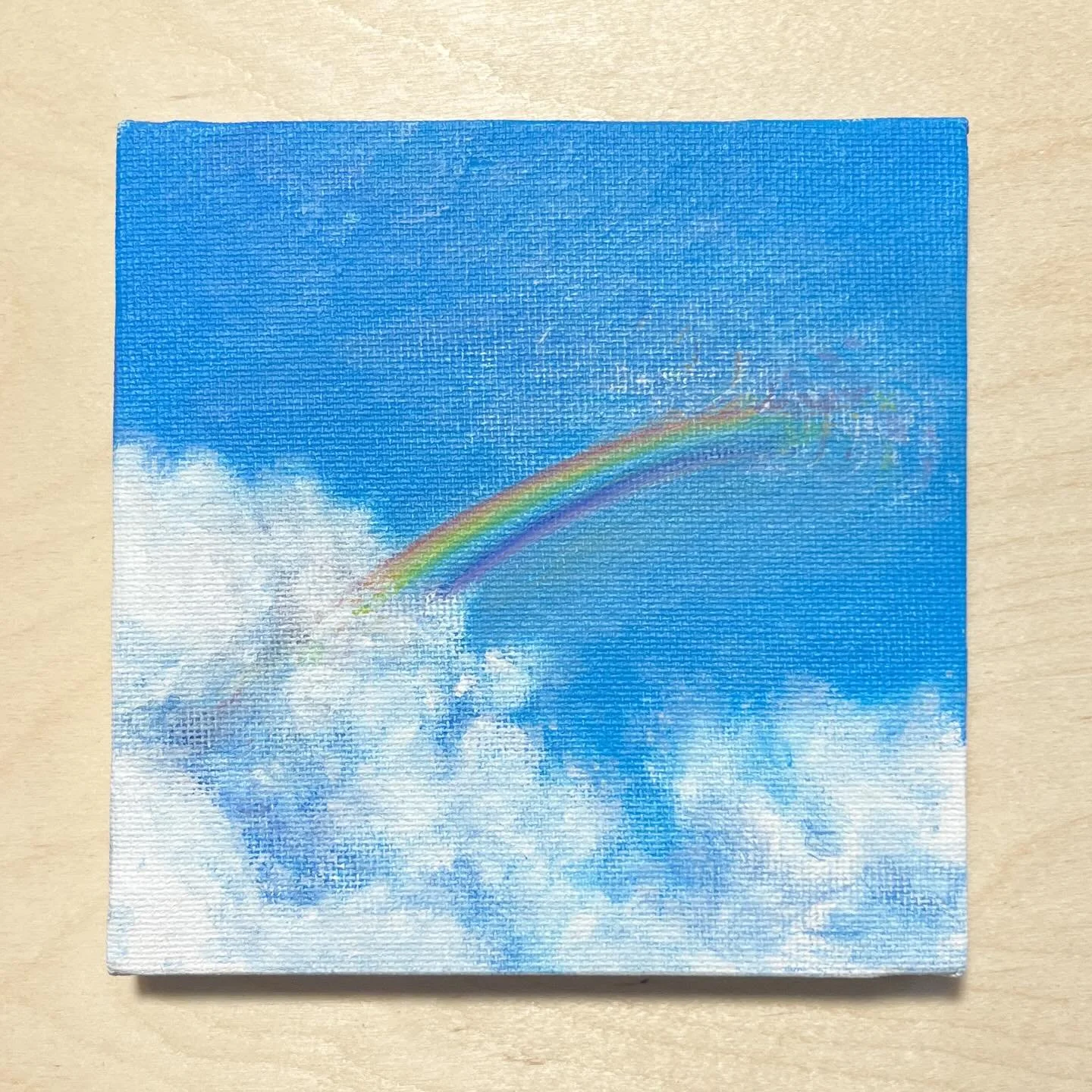 'Rainbow portal'
15/100
5" x 5"
This is a study for a 20" x 20" version (in progress :) )