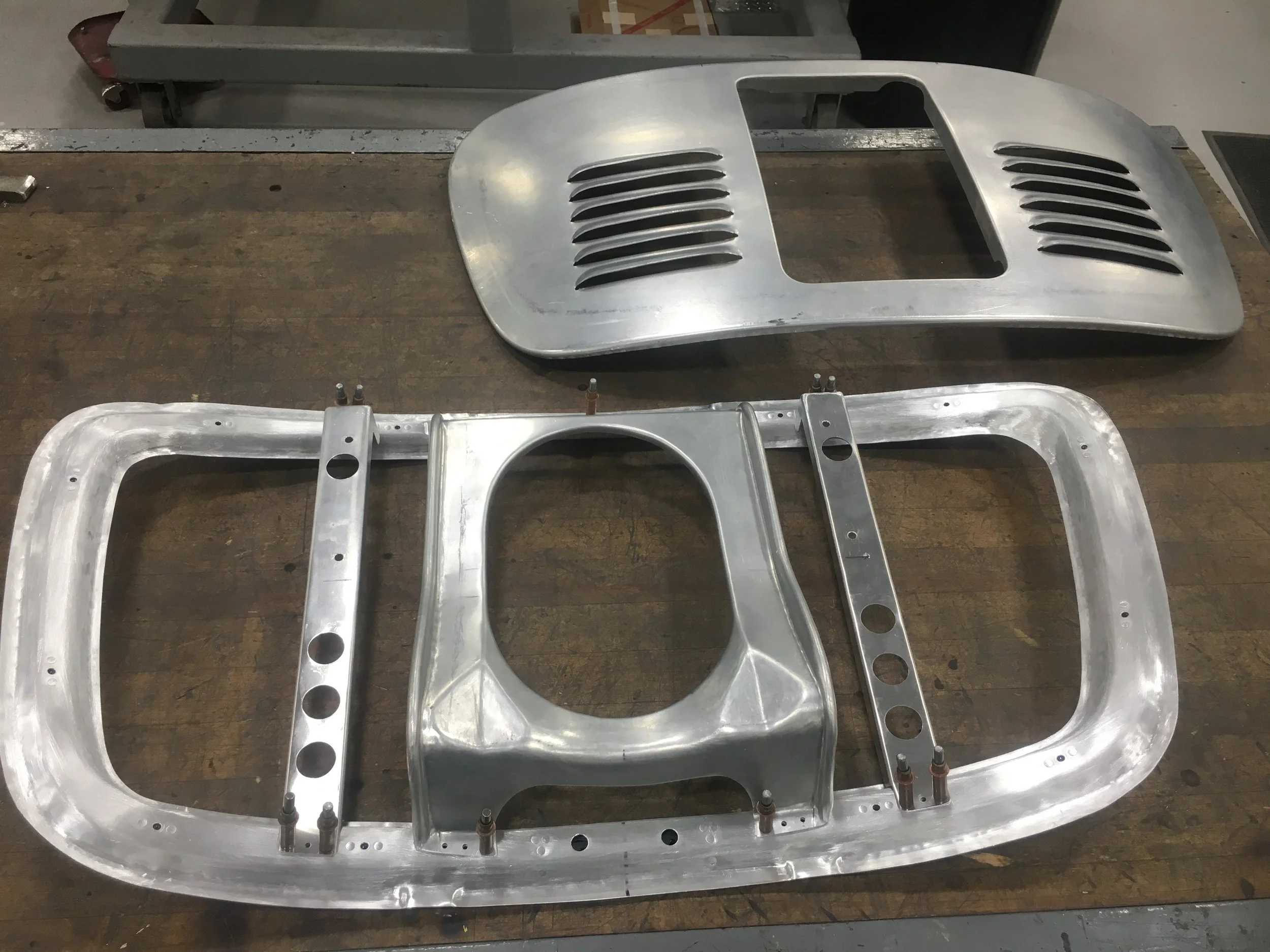 Aluminum decklid for alloy 356 Porsche speedster