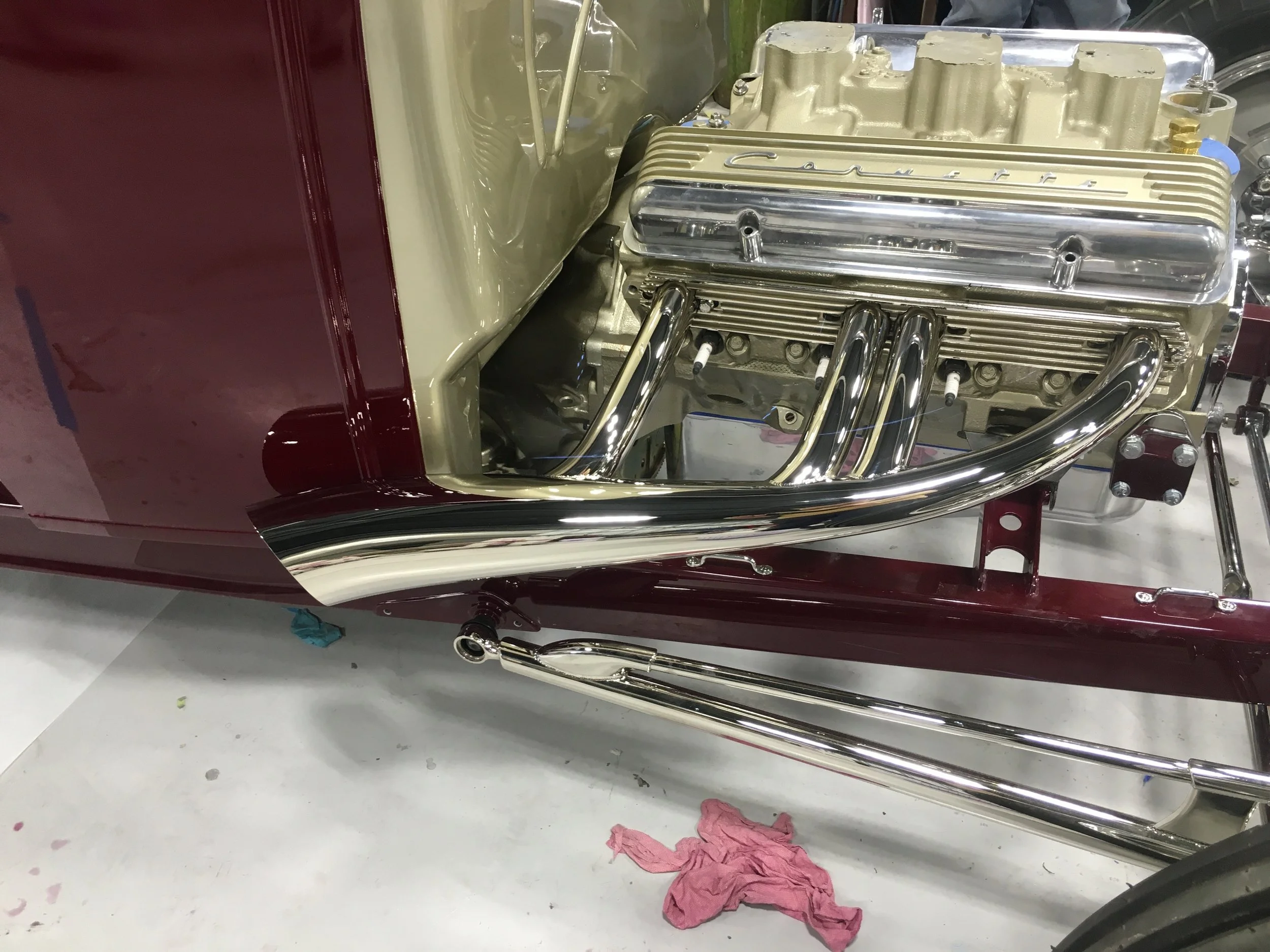 Exhaust headers for ‘31 Model A Ford built for for Bill Collings