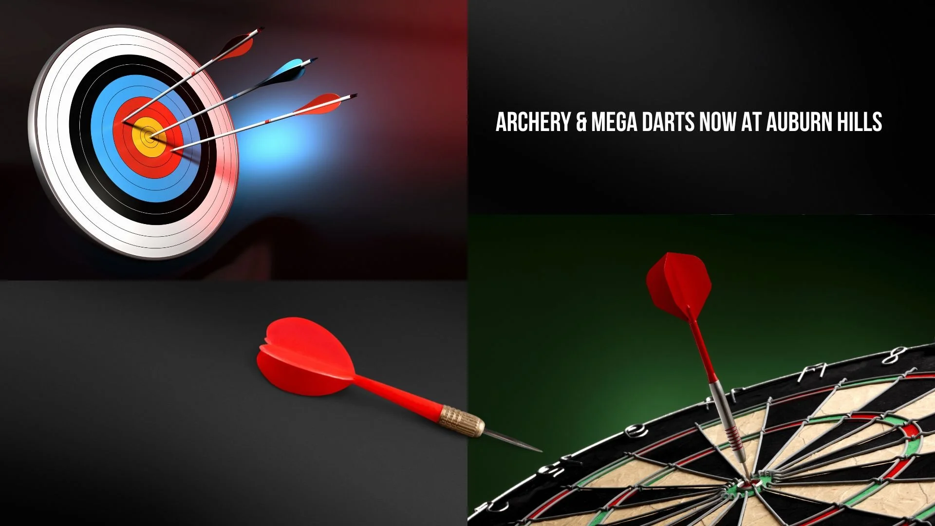 New in auburn hills: archery &amp; mega darts just leveled up your night out