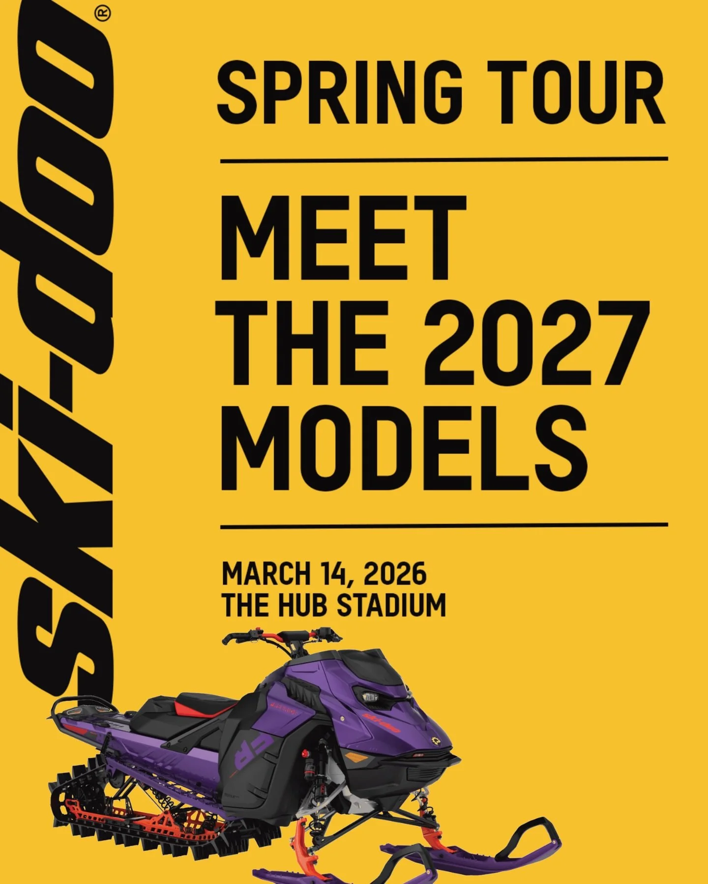 ❄️ Meet the 2027 Ski-Doo Snowmobile Line!
Join us in Novi for an exciting showcase of the newest 2027 Ski-Doo models&mdash;and enjoy a drink!

📅 When: 1 PM &ndash; 7 PM
📍 Where: Open to the public, Novi location 

Dealers and product specialists wi