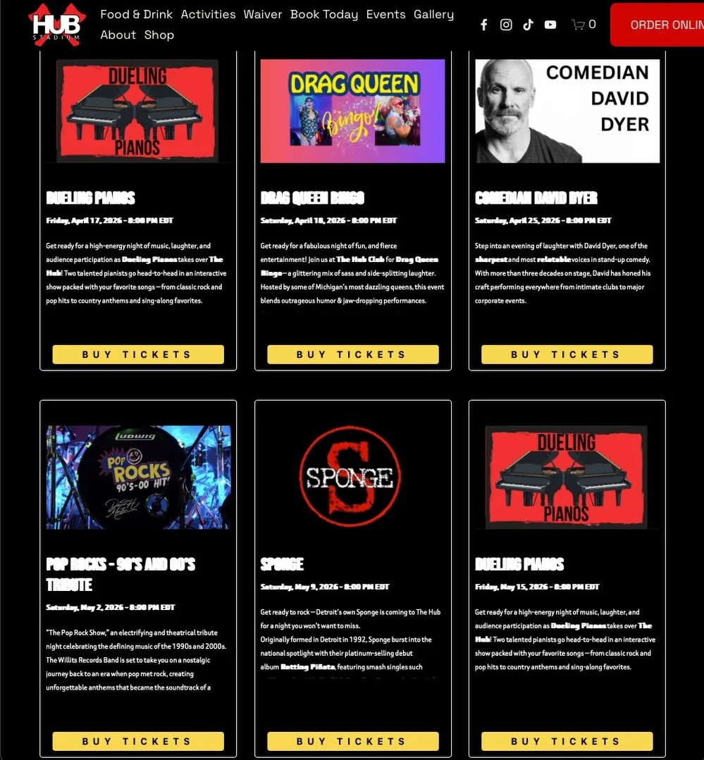 We&rsquo;ve got some amazing events around the corner at Hub Stadium in Novi! 

Dueling Pianos &amp; Drag Queen Bingo this weekend 🎟️ Tickets are going FAST!!

https://www.thehubstadium.com/the-hub-club-novi