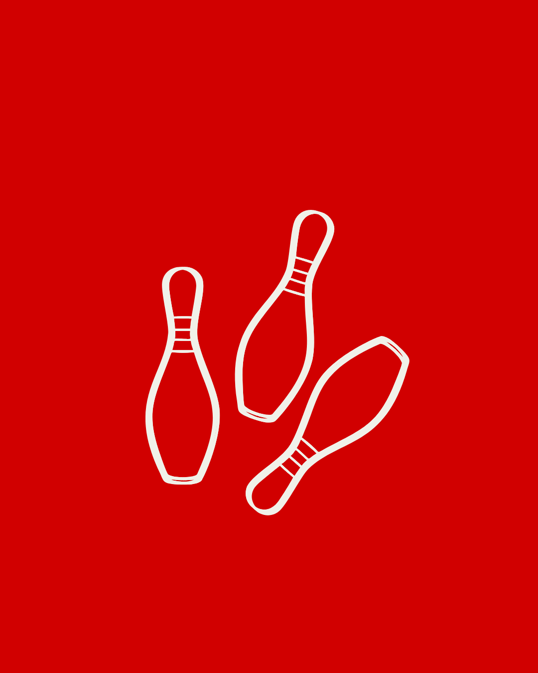 A target with concentric red and white circles and an axe embedded in the bullseye.