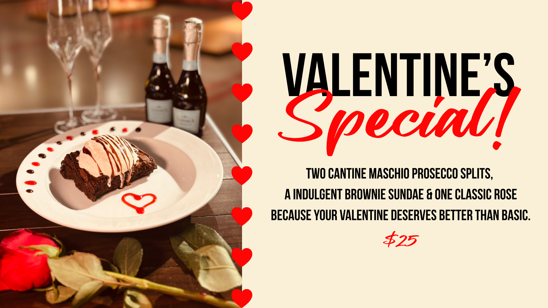 Valentine's Day Special at The Hub Stadium Banner