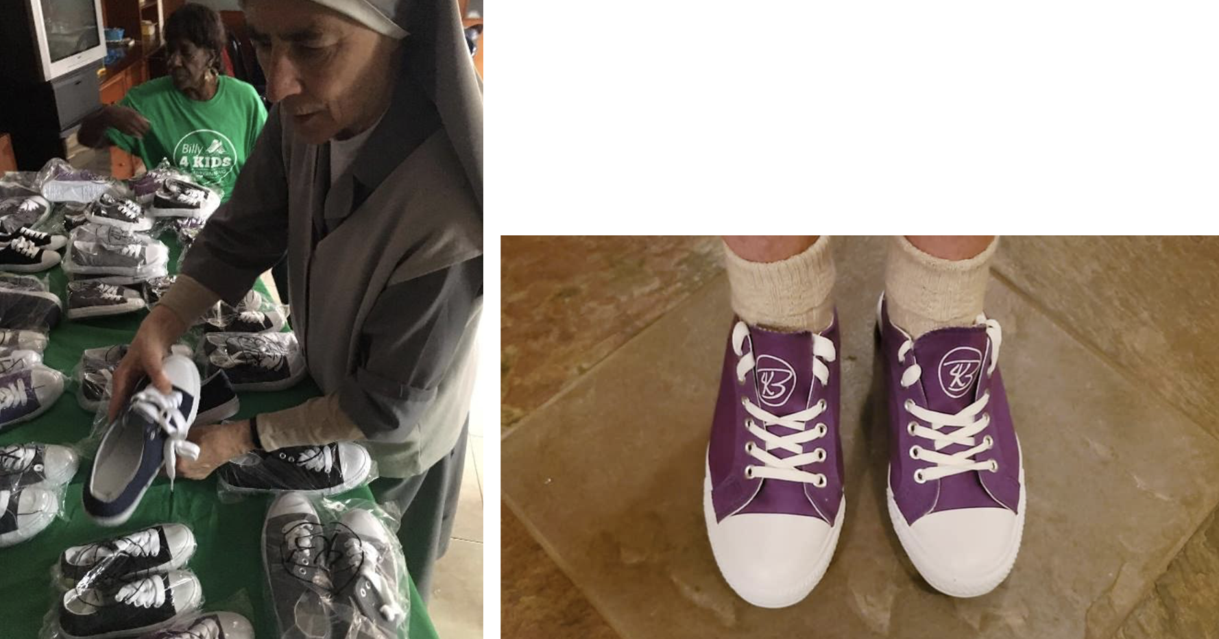 Examples of Billy4Kids durable canvas shoes.