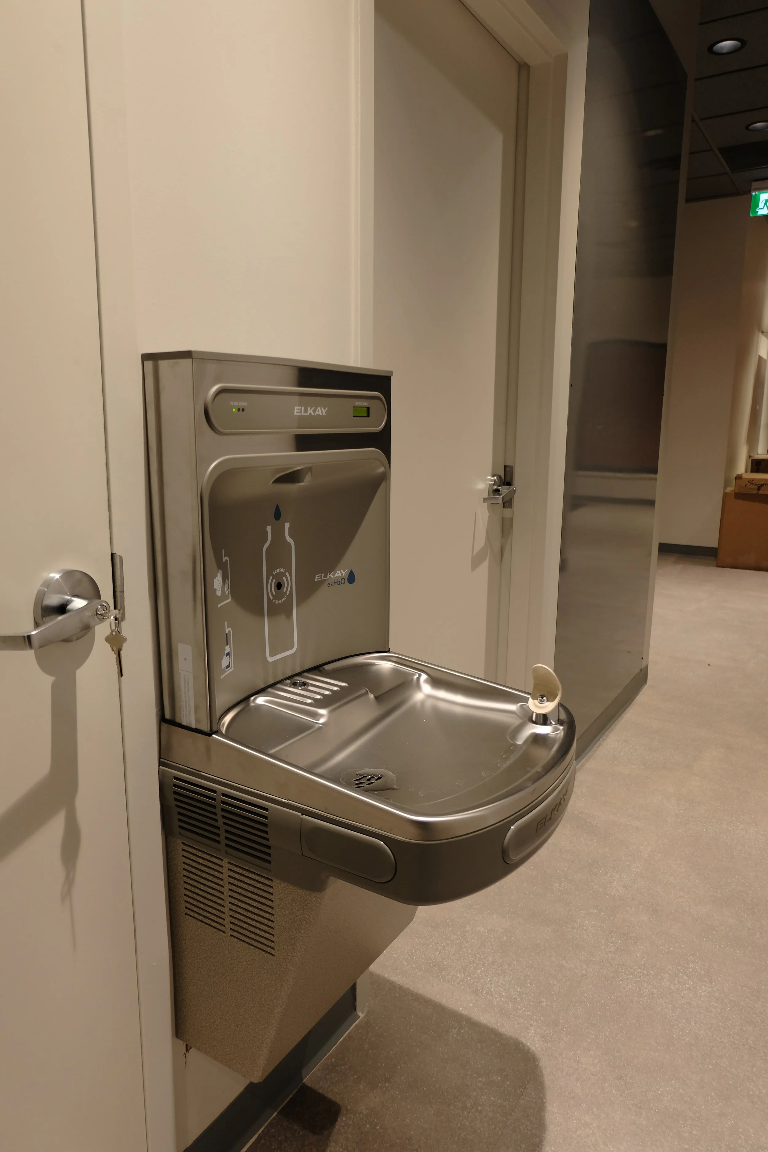 COMMERCIAL ELKAY WATER FOUNTAIN ROUGH-IN AND FINISH WORK AT ORANGETHEORY FITNESS, MISSISSAUGA, ON
