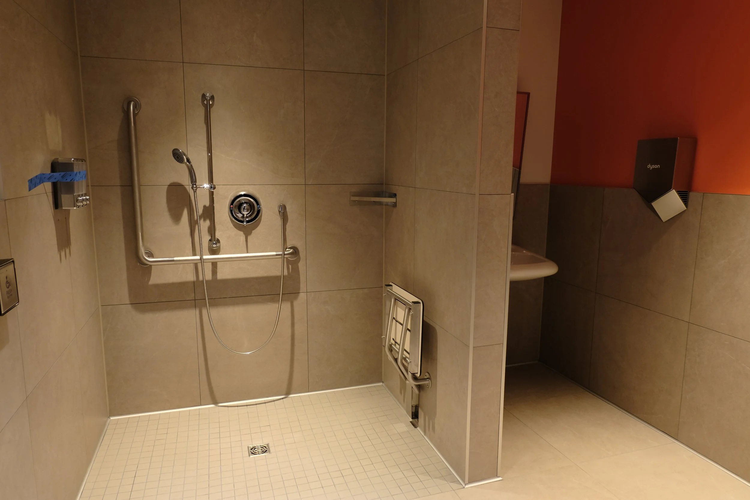 COMMERCIAL SHOWER, ADA ACCESSIBLE WASHROOM, ROUGH-IN AND FINISH WORK AT ORANGETHEORY FITNESS, MISSISSAUGA, ON
